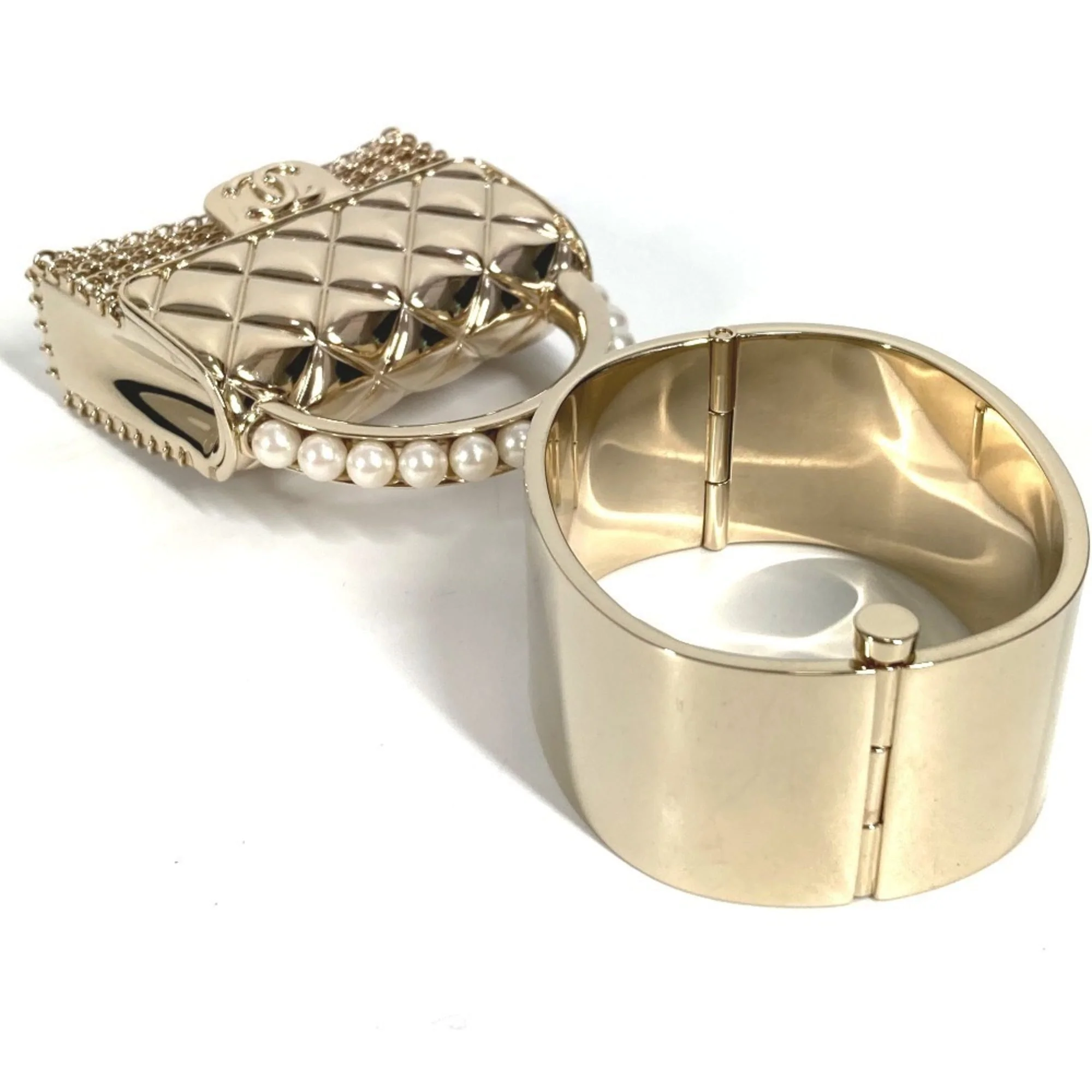 CC Logo Bracelet Gold-Tone Metal - Image 5