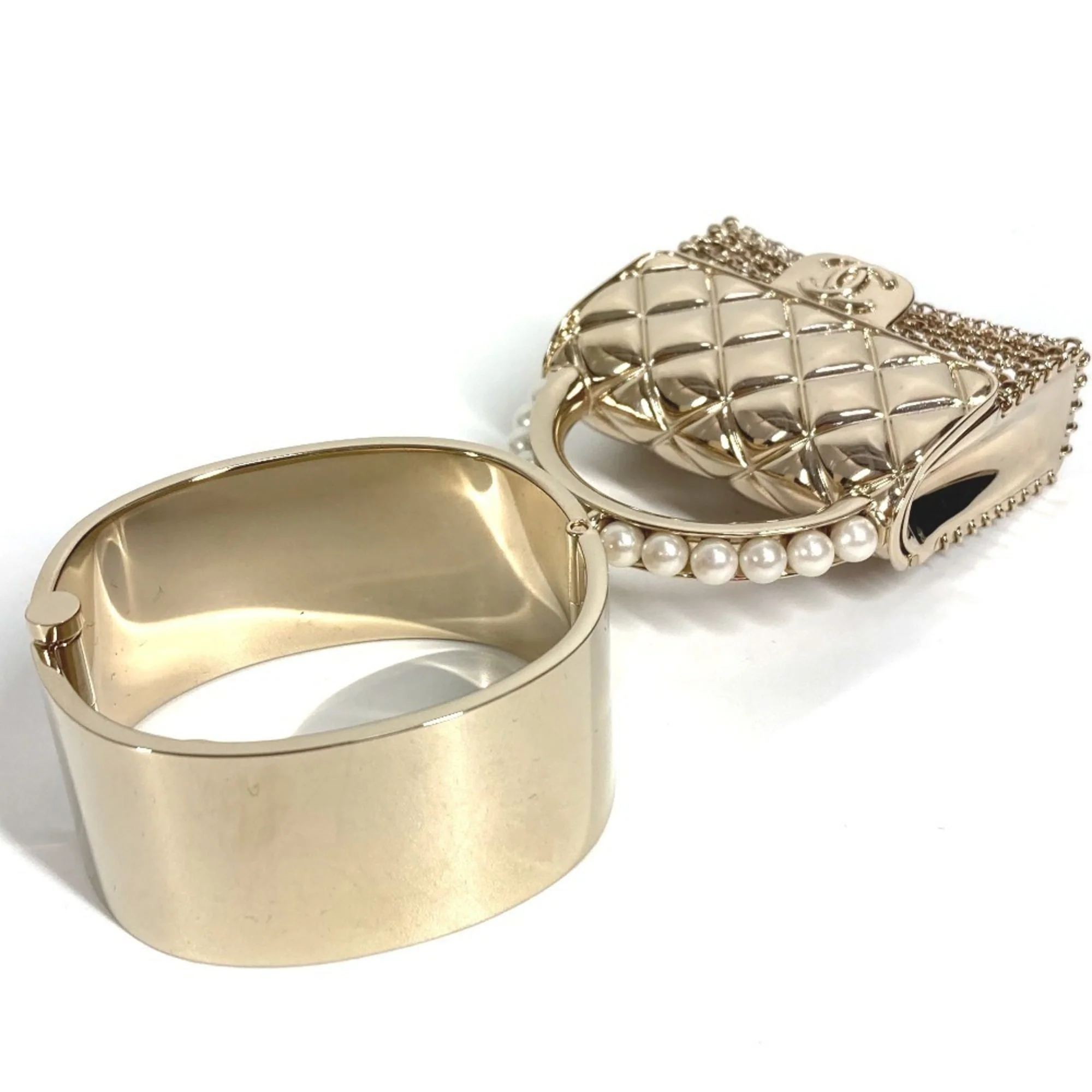 CC Logo Bracelet Gold-Tone Metal - Image 6