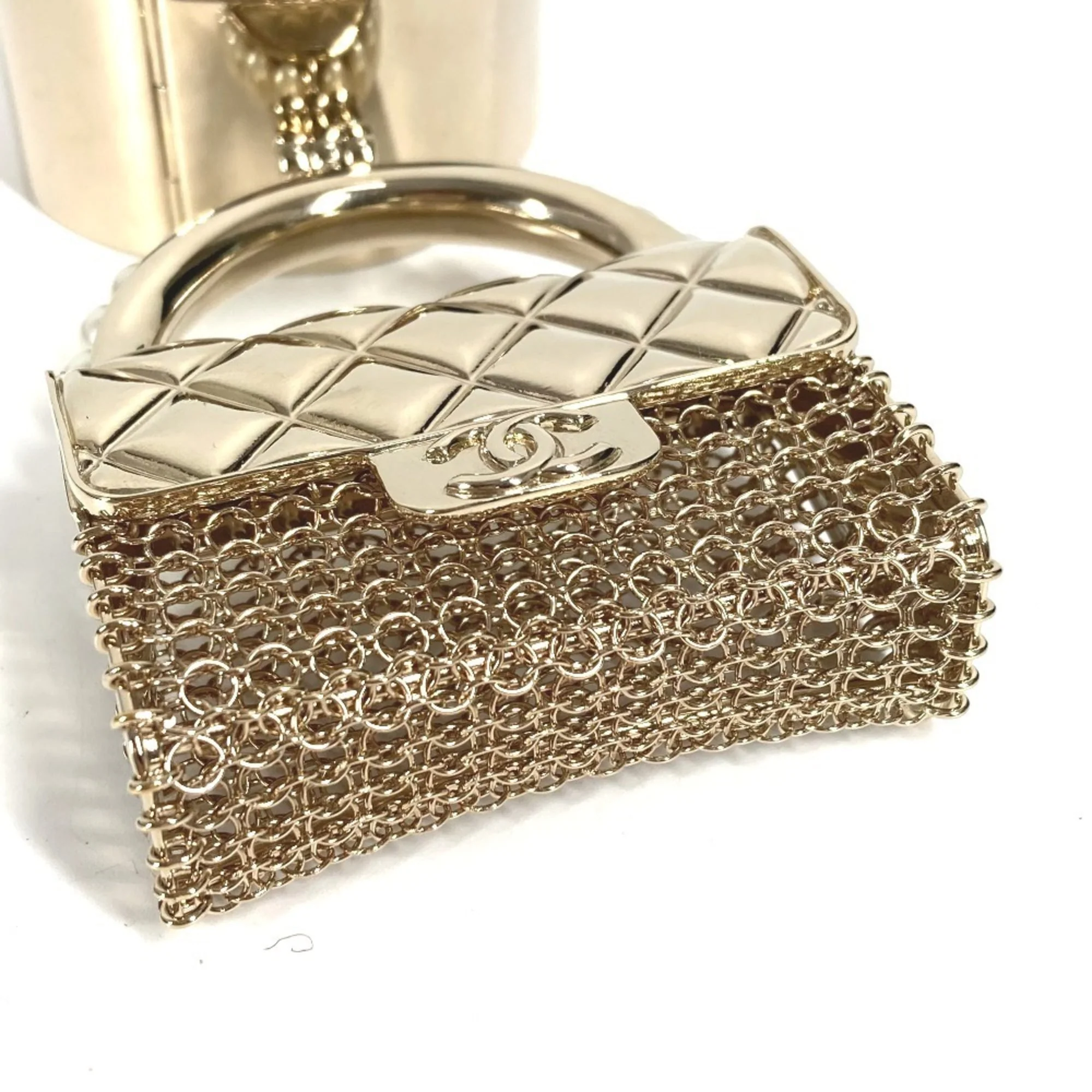 CC Logo Bracelet Gold-Tone Metal - Image 8