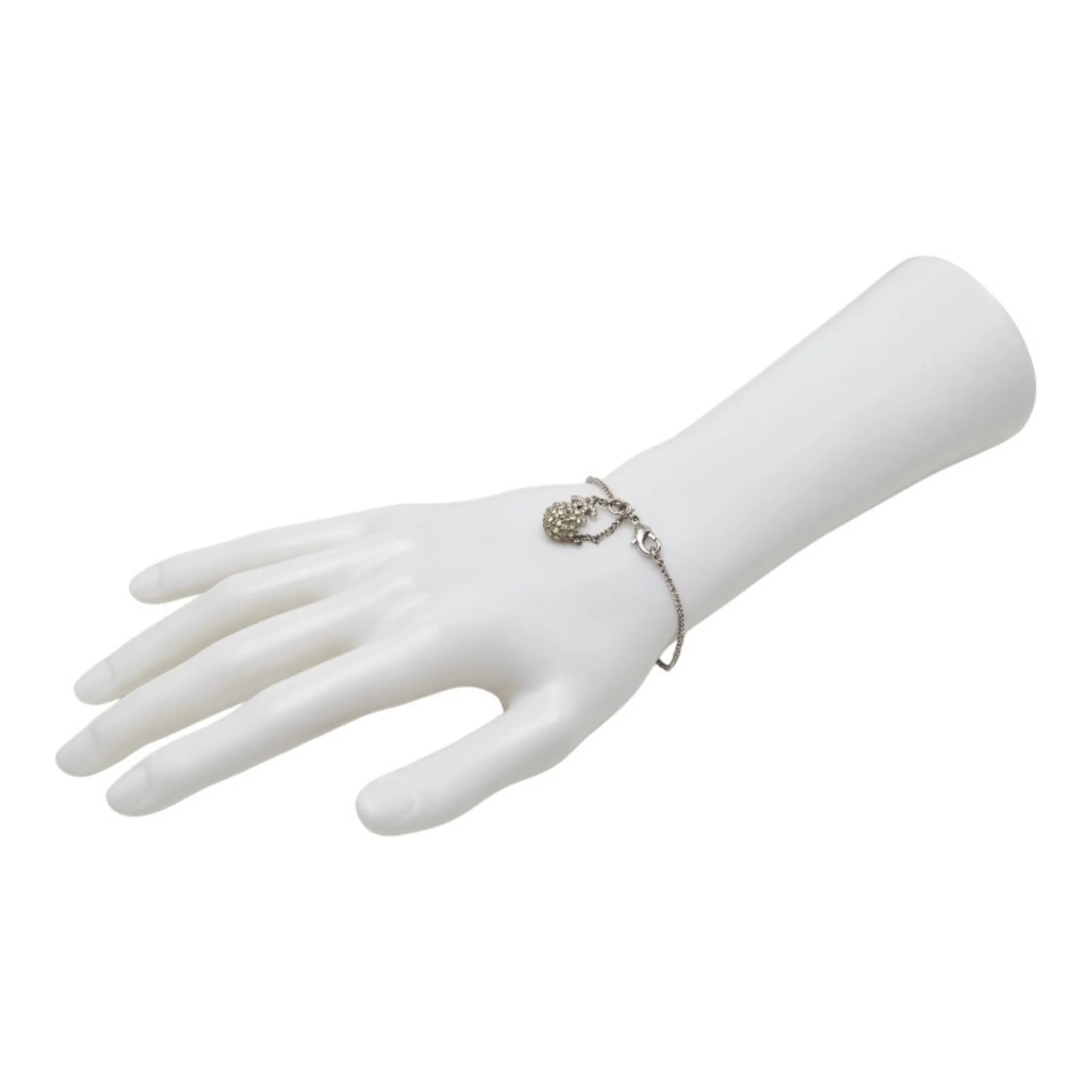 CC Logo Bracelet Silver-Tone Metal - Image 7