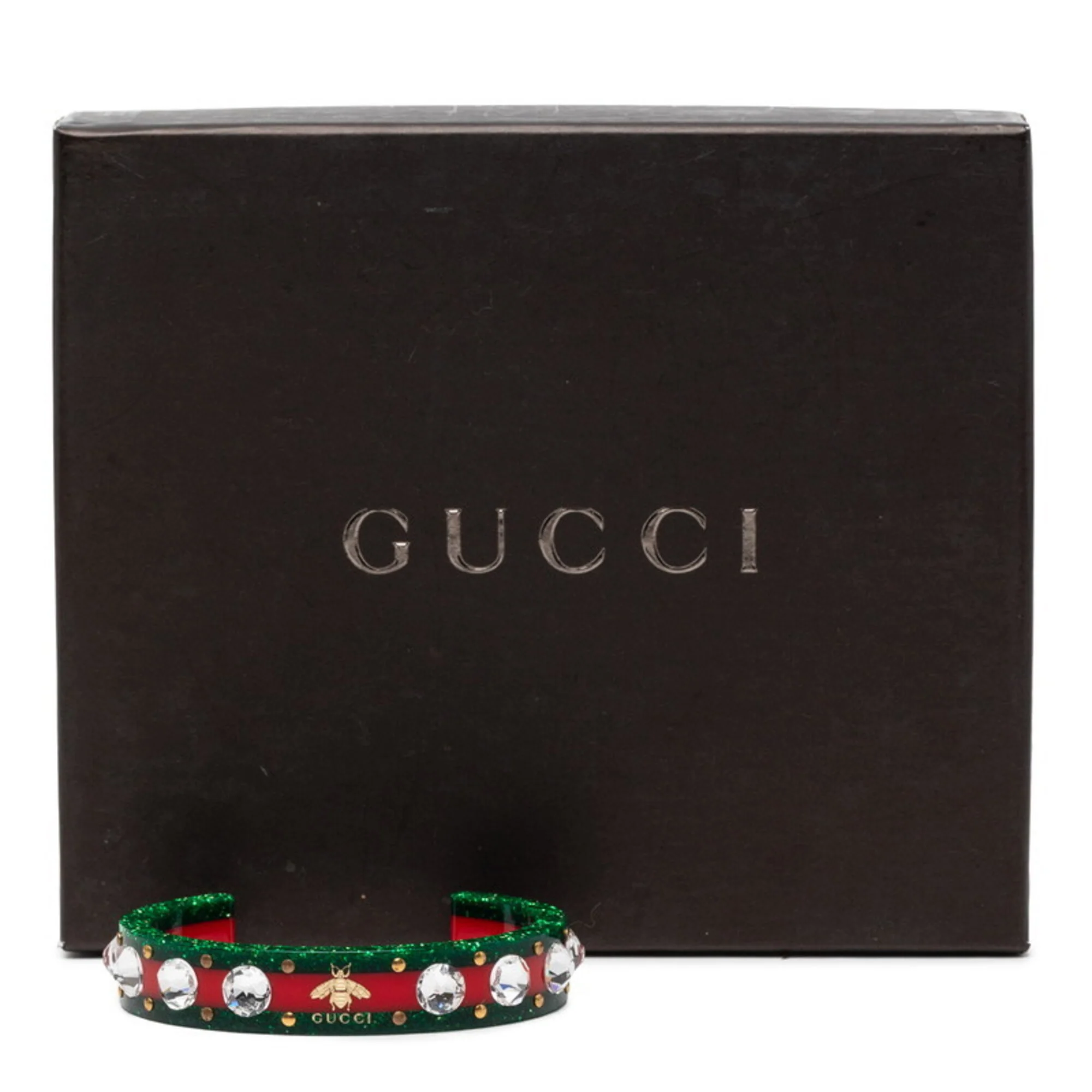 Bangle Bracelet Plastic Green and Red - Image 5