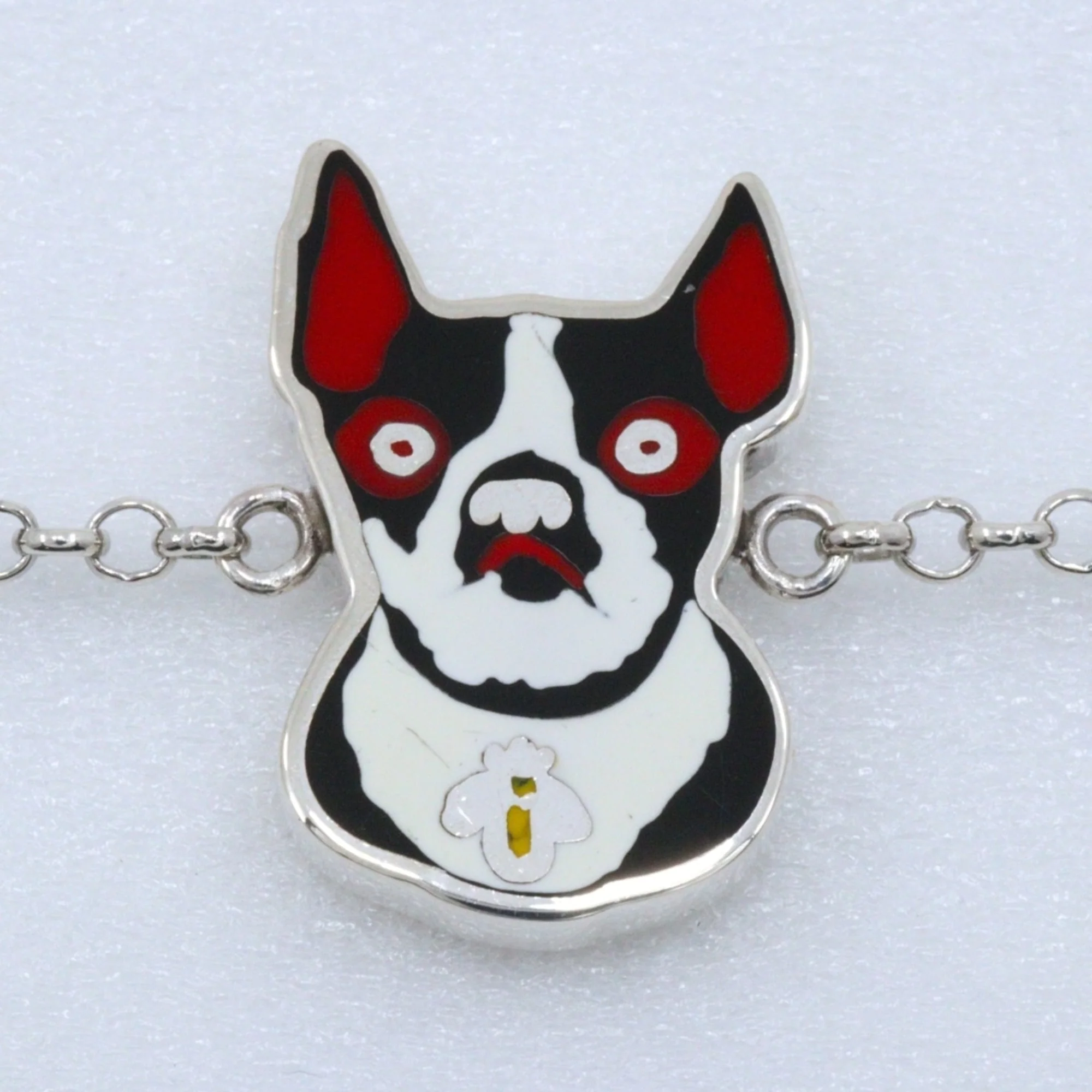 Dog Charm Bracelet Sterling Silver - Image 2