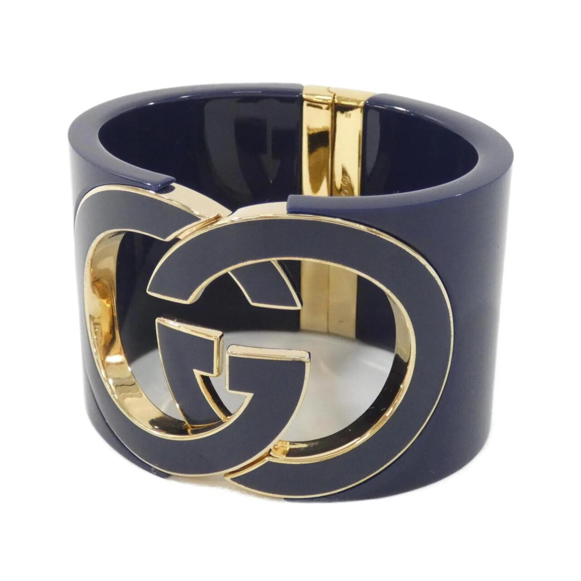 Interlocking Bracelet Gold Navy