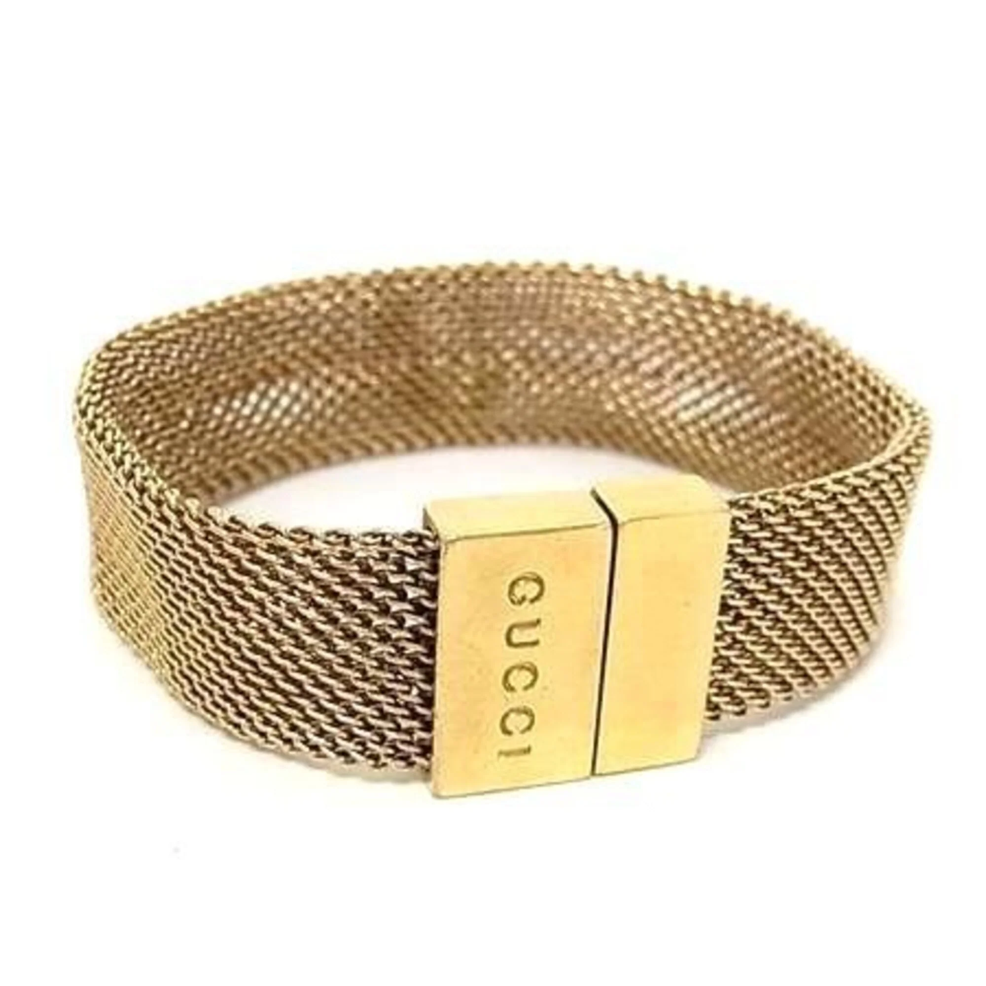 Mesh Bracelet Gold Metal