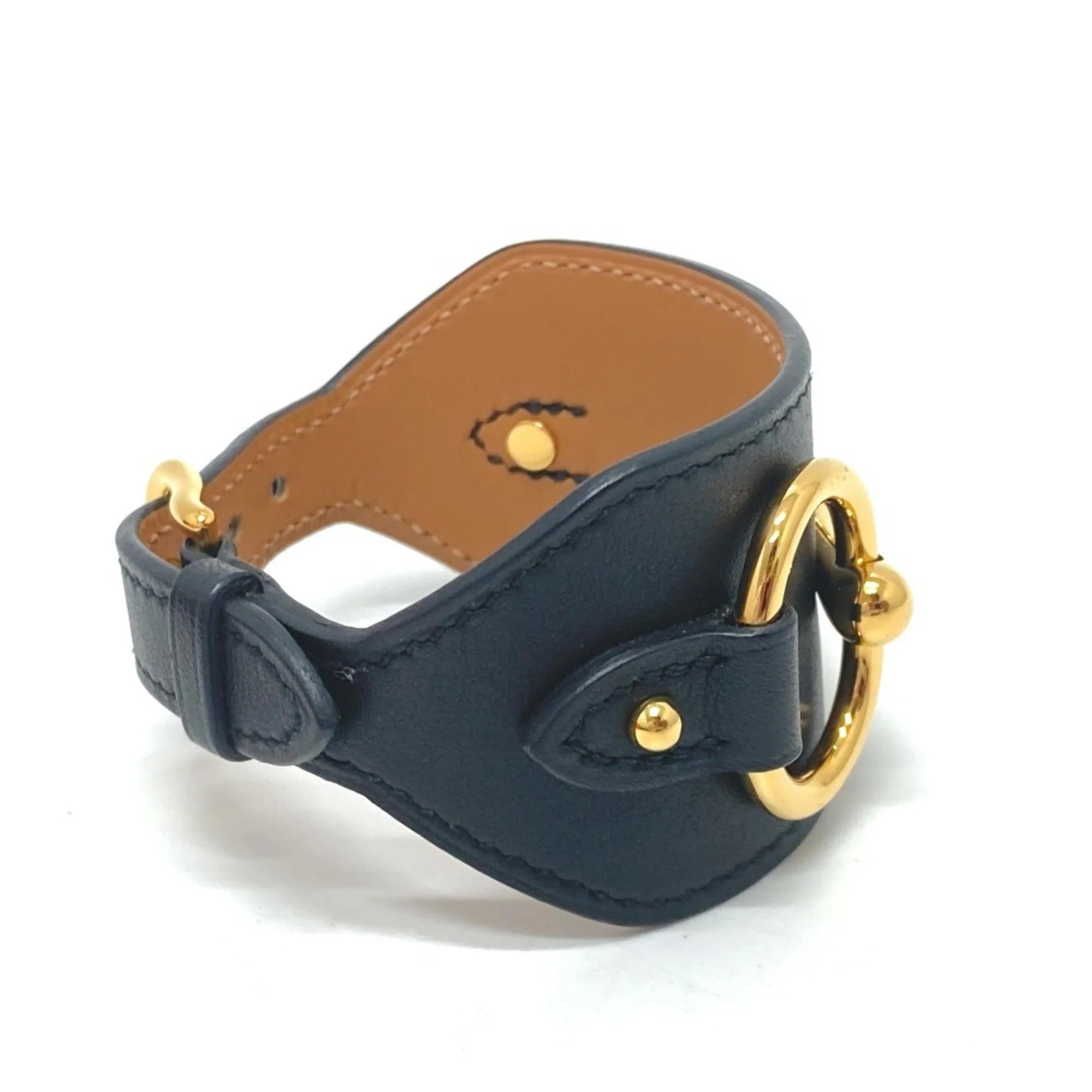 Bangle Bracelet Swift Leather Black - Image 4