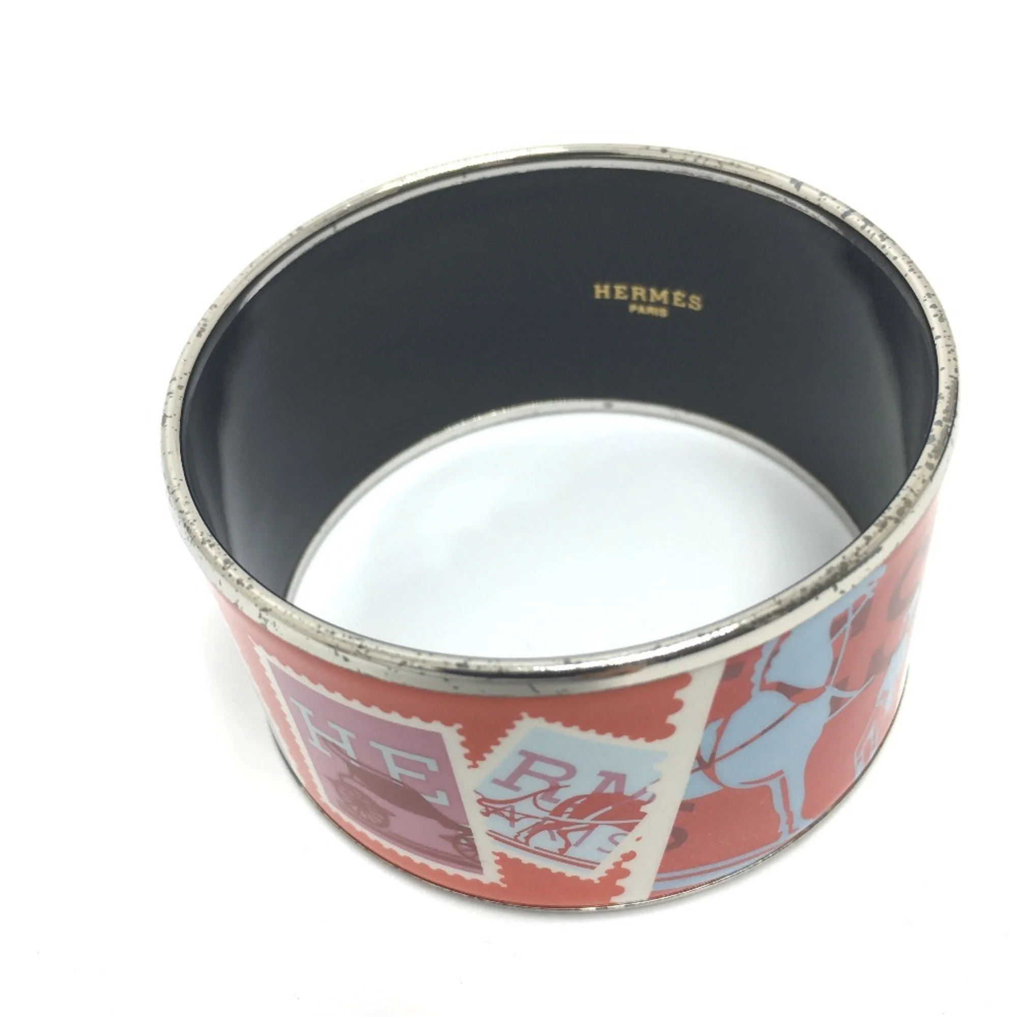 Bangle Cloisonné and Enamel Orange Bracelet - Image 4