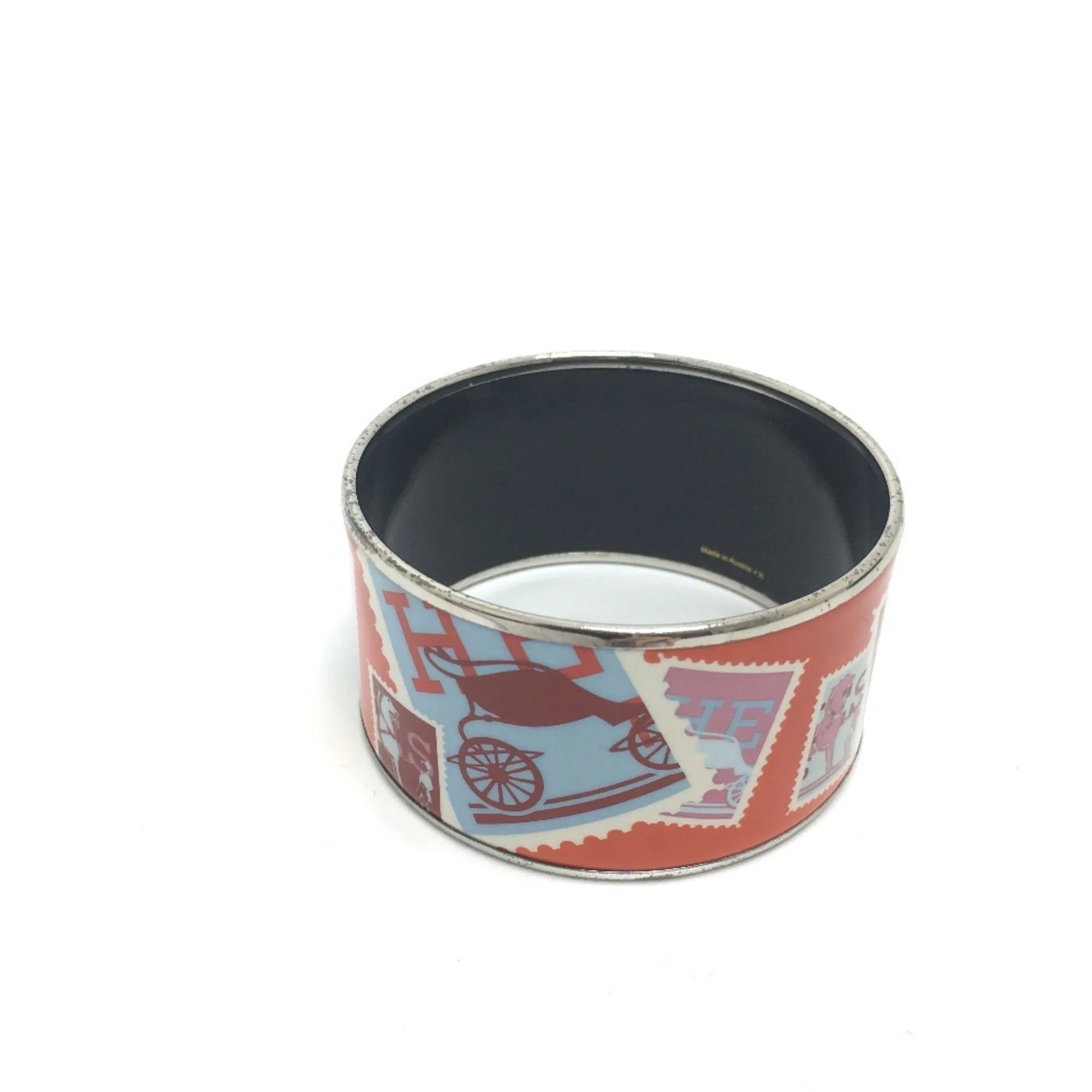 Bangle Cloisonné and Enamel Orange Bracelet - Image 5