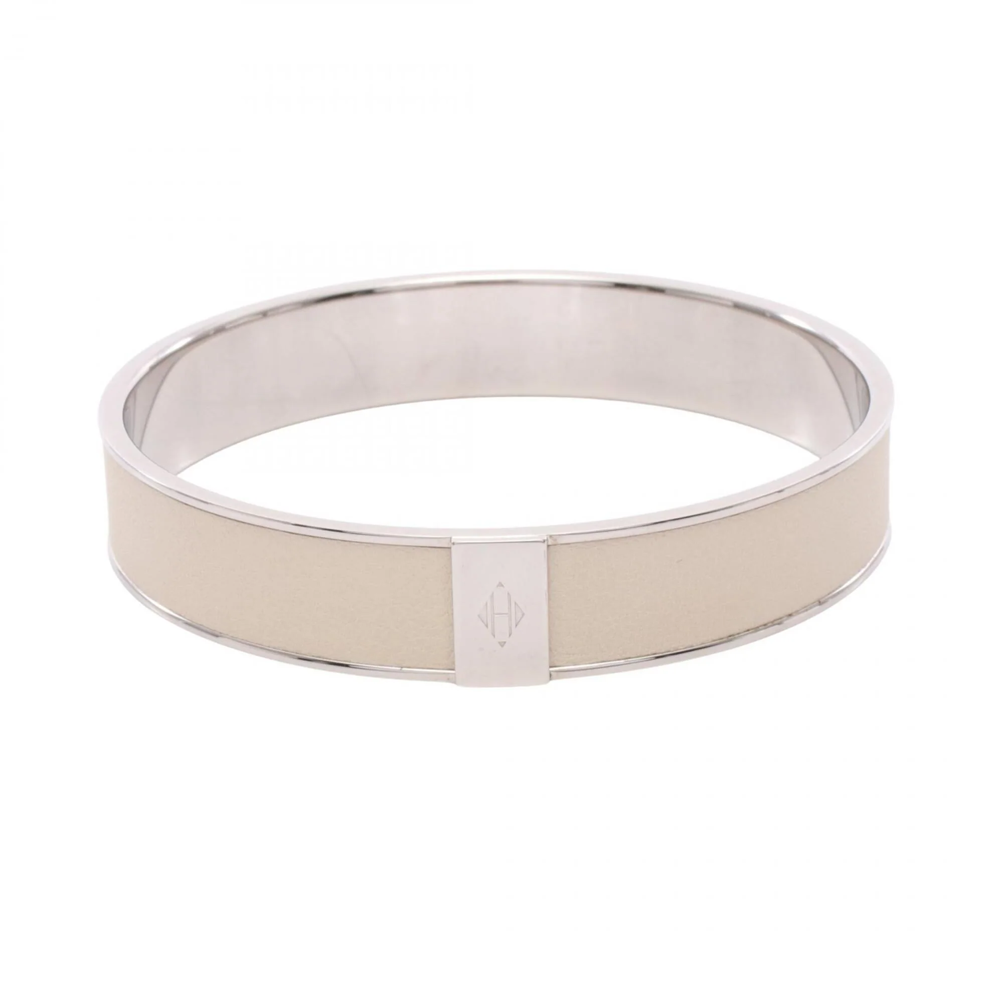 Bangle Leather and Stainless Steel Bracelet