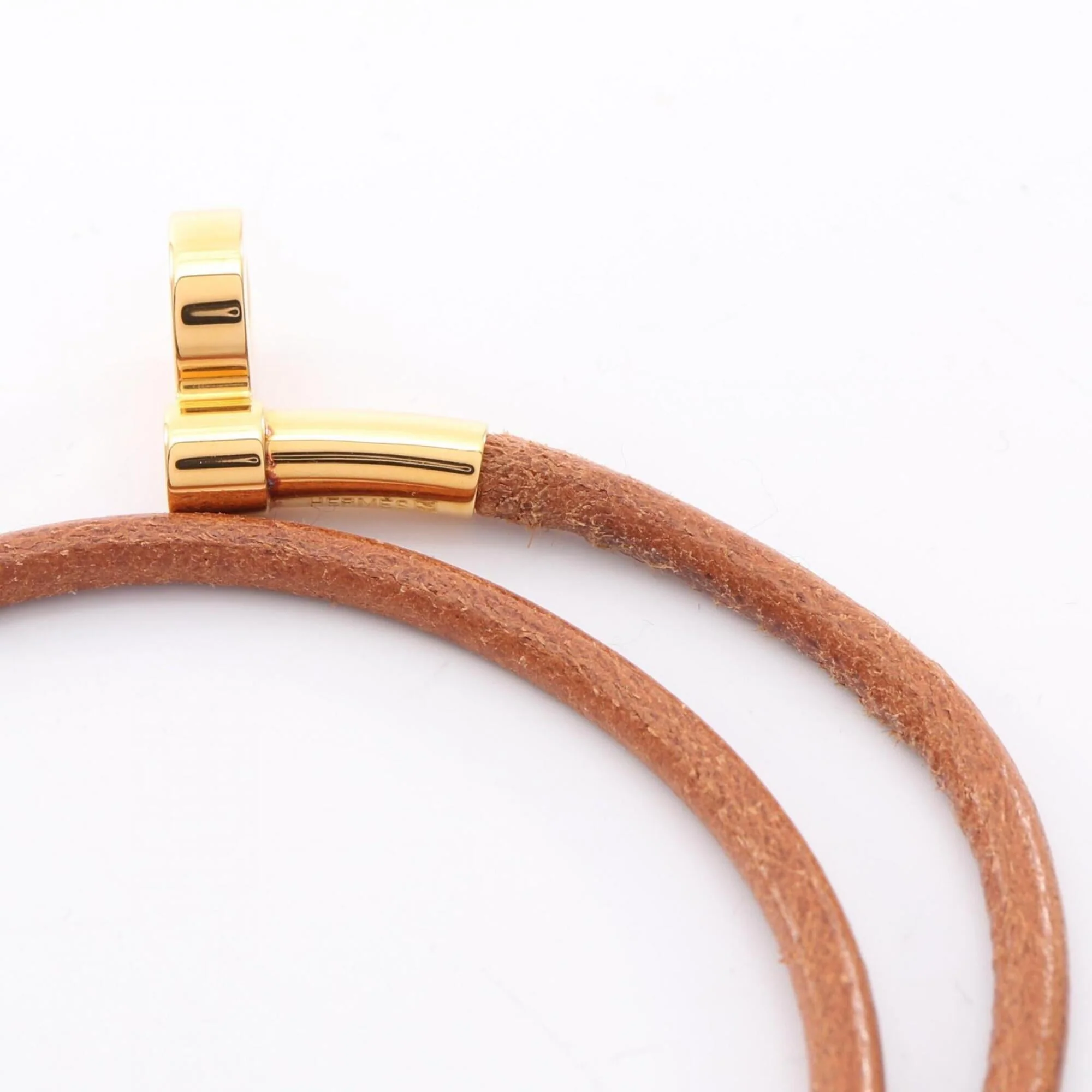 Bracelet Gold and Leather - Image 7
