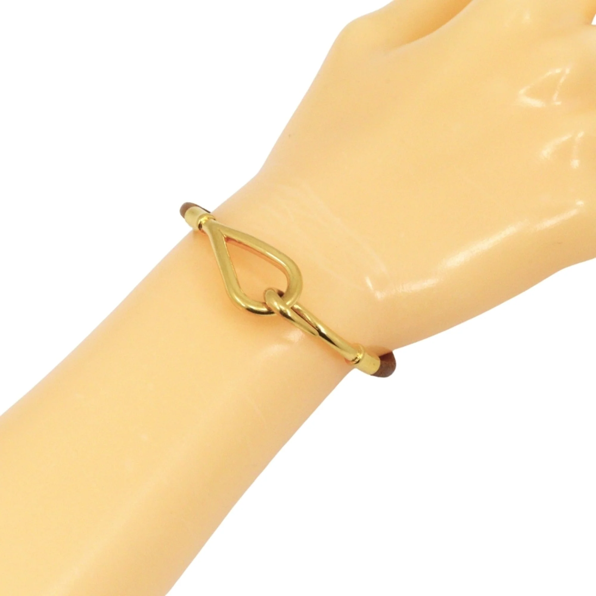 Bracelet Gold and Leather - Image 6