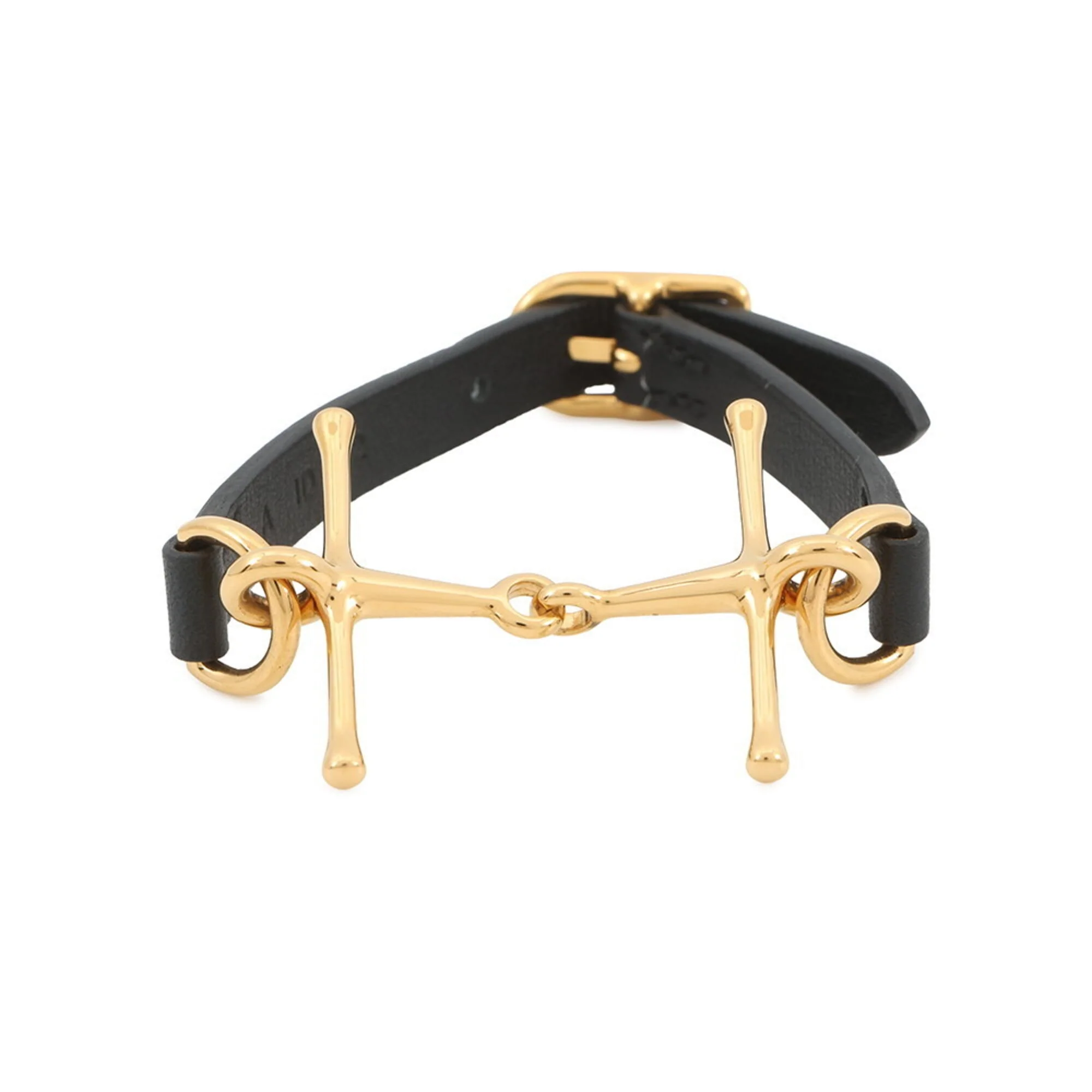 Bracelet Gold and Swift Leather