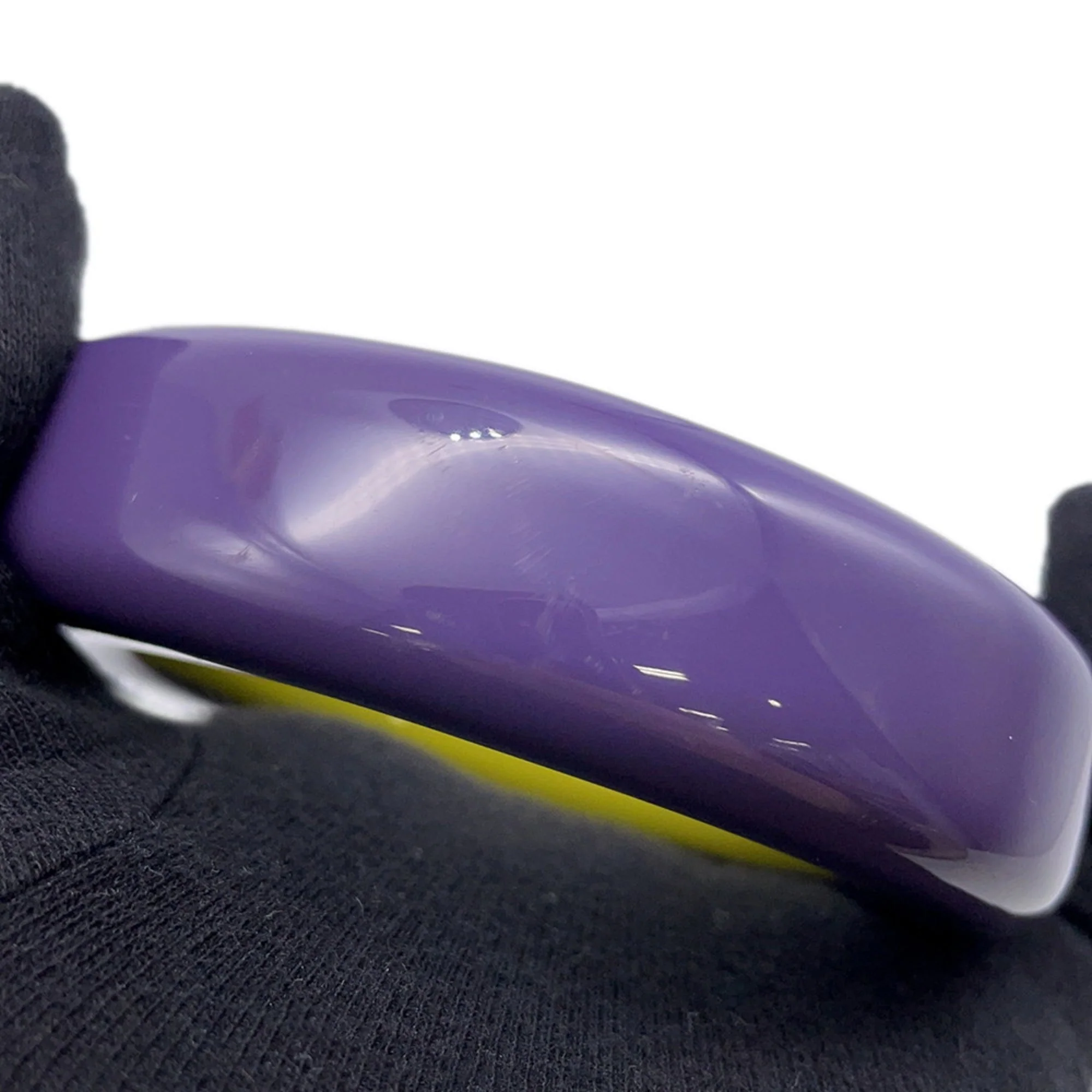 Bracelet Lacquer and Wood Green Purple - Image 5