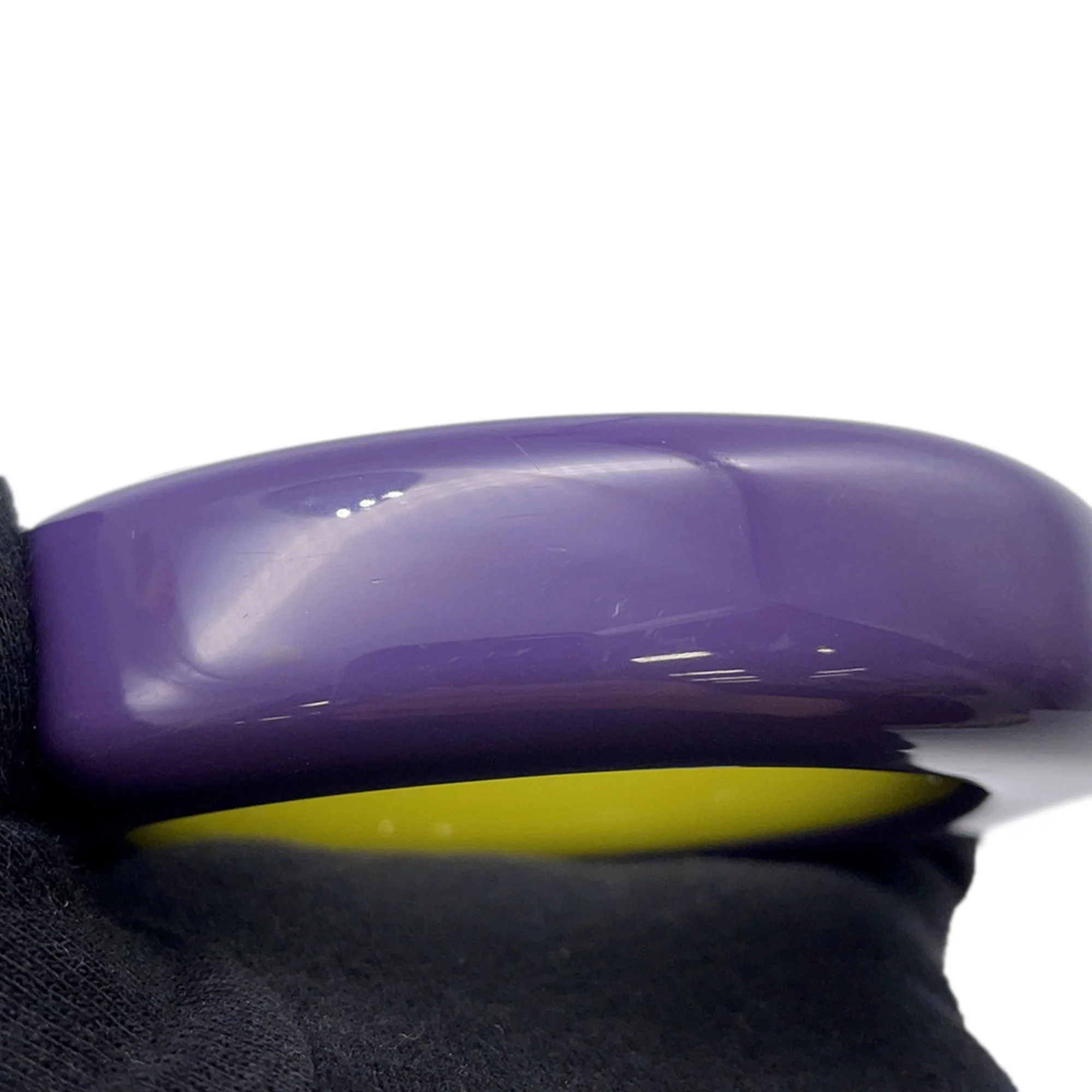 Bracelet Lacquer and Wood Green Purple - Image 6