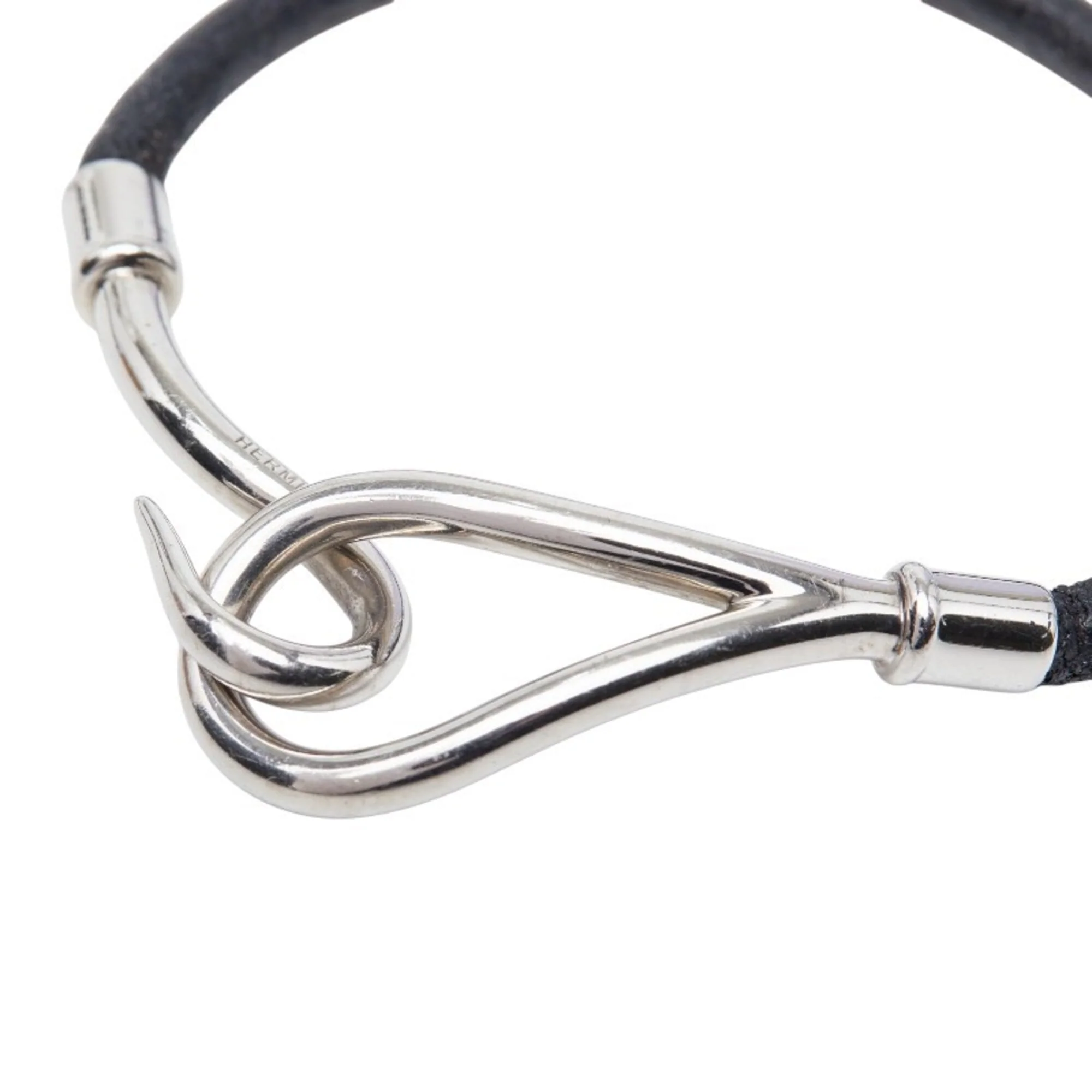 Bracelet Leather and Metal Black - Image 3