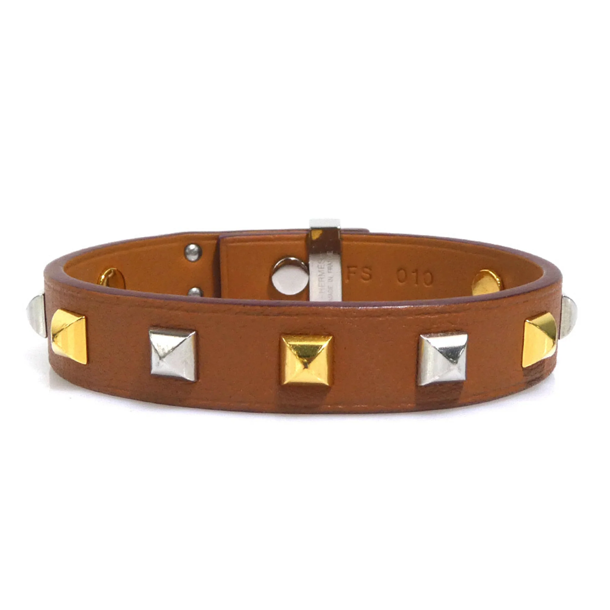 Bracelet Leather and Metal Mini