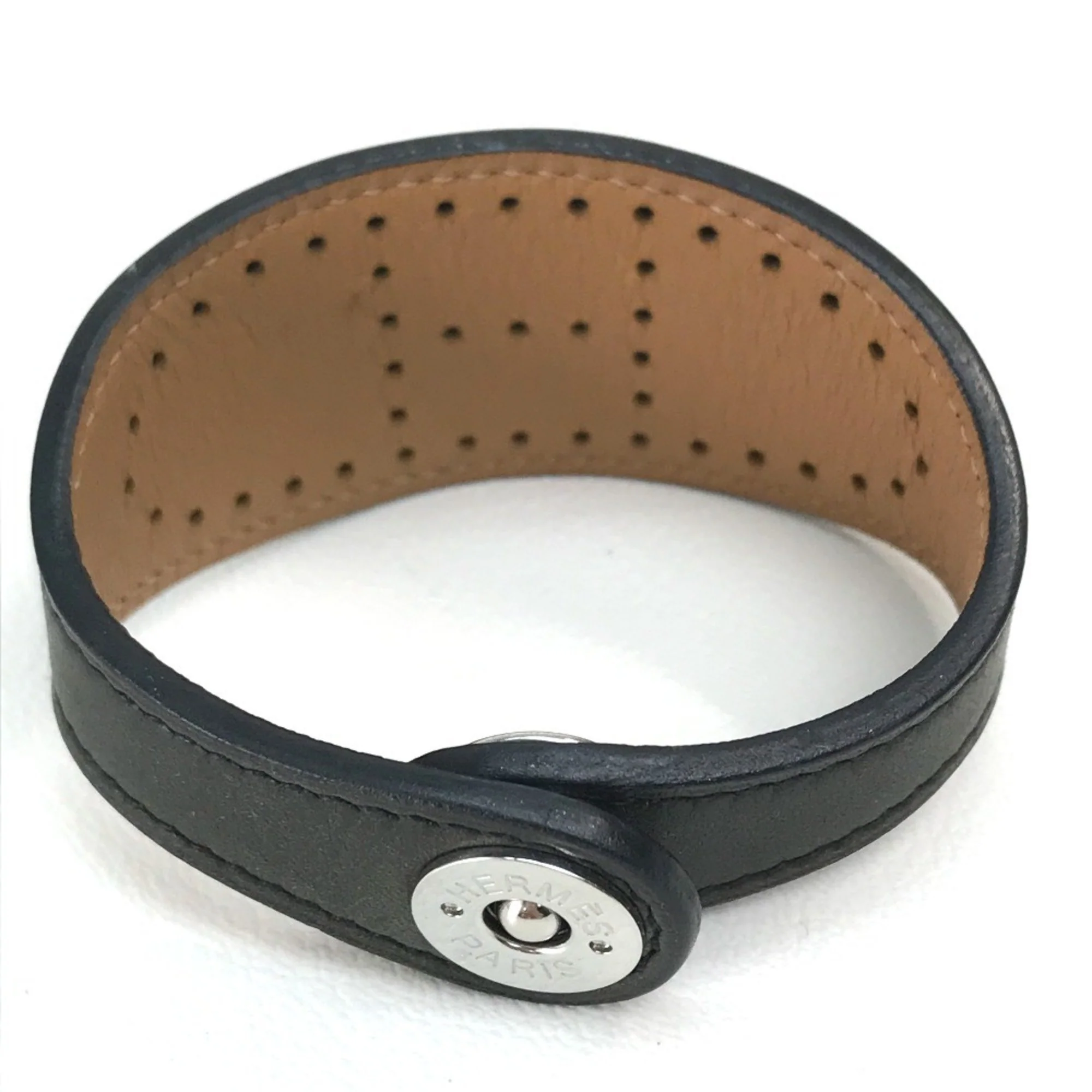 Bracelet Leather Black and Brown - Image 2