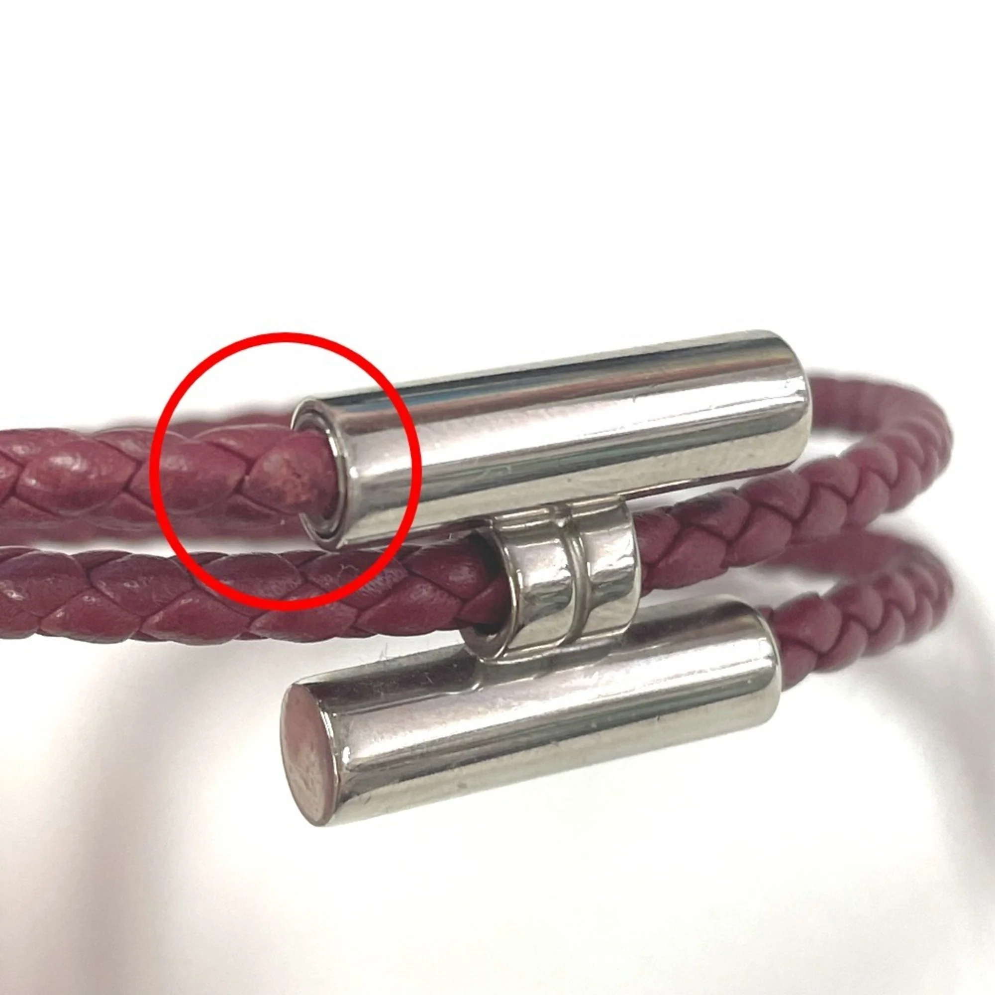 Bracelet Leather Red Brown - Image 8