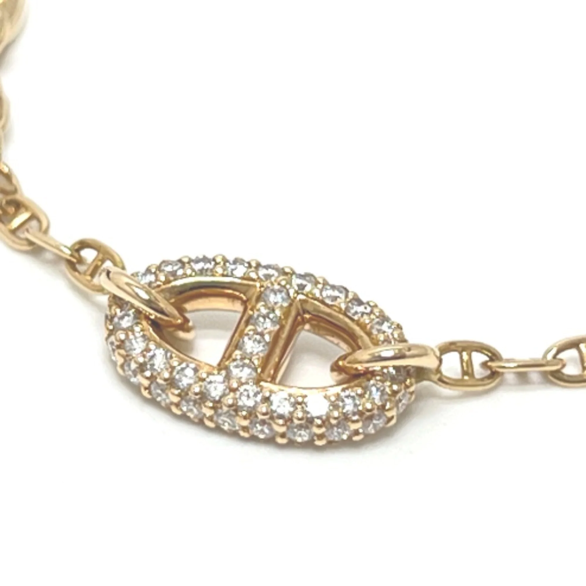 Chaine d'Ancre Bracelet 18K Rose Gold with Diamond - Image 2