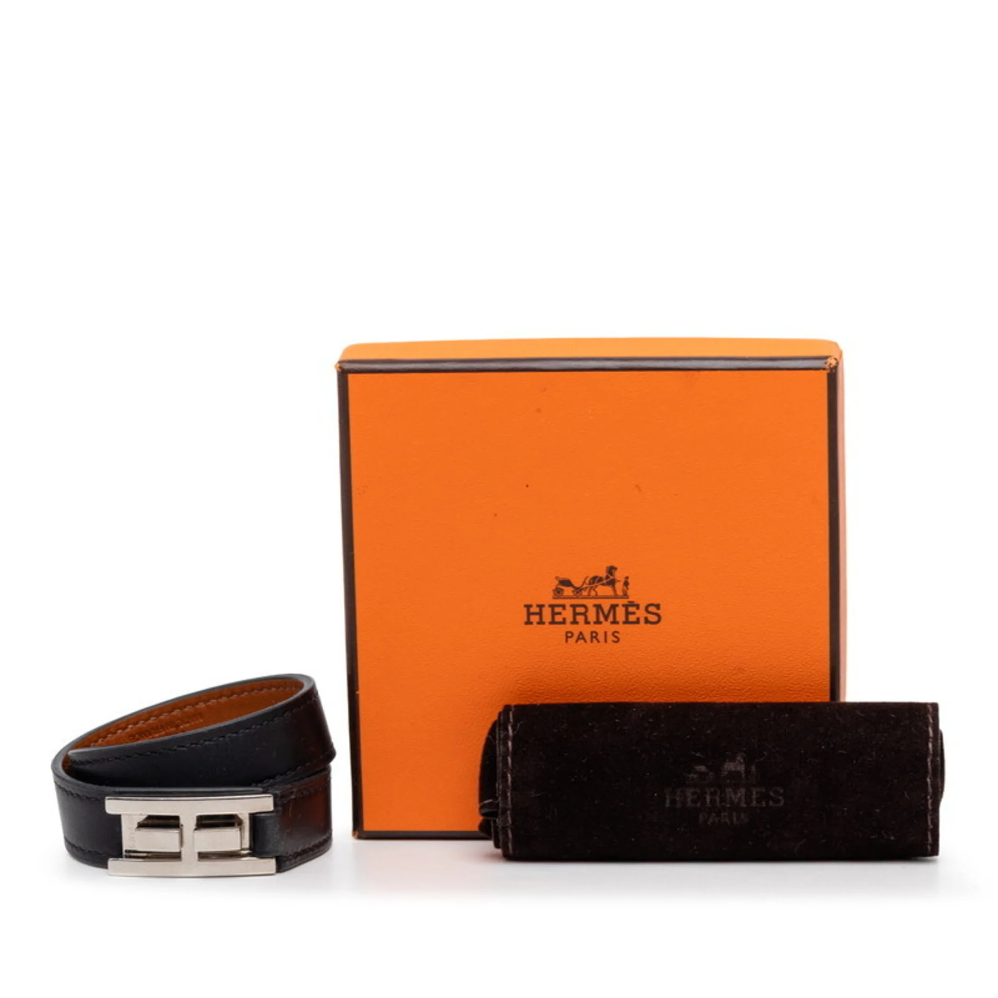 Charm Bracelet Leather Black - Image 7