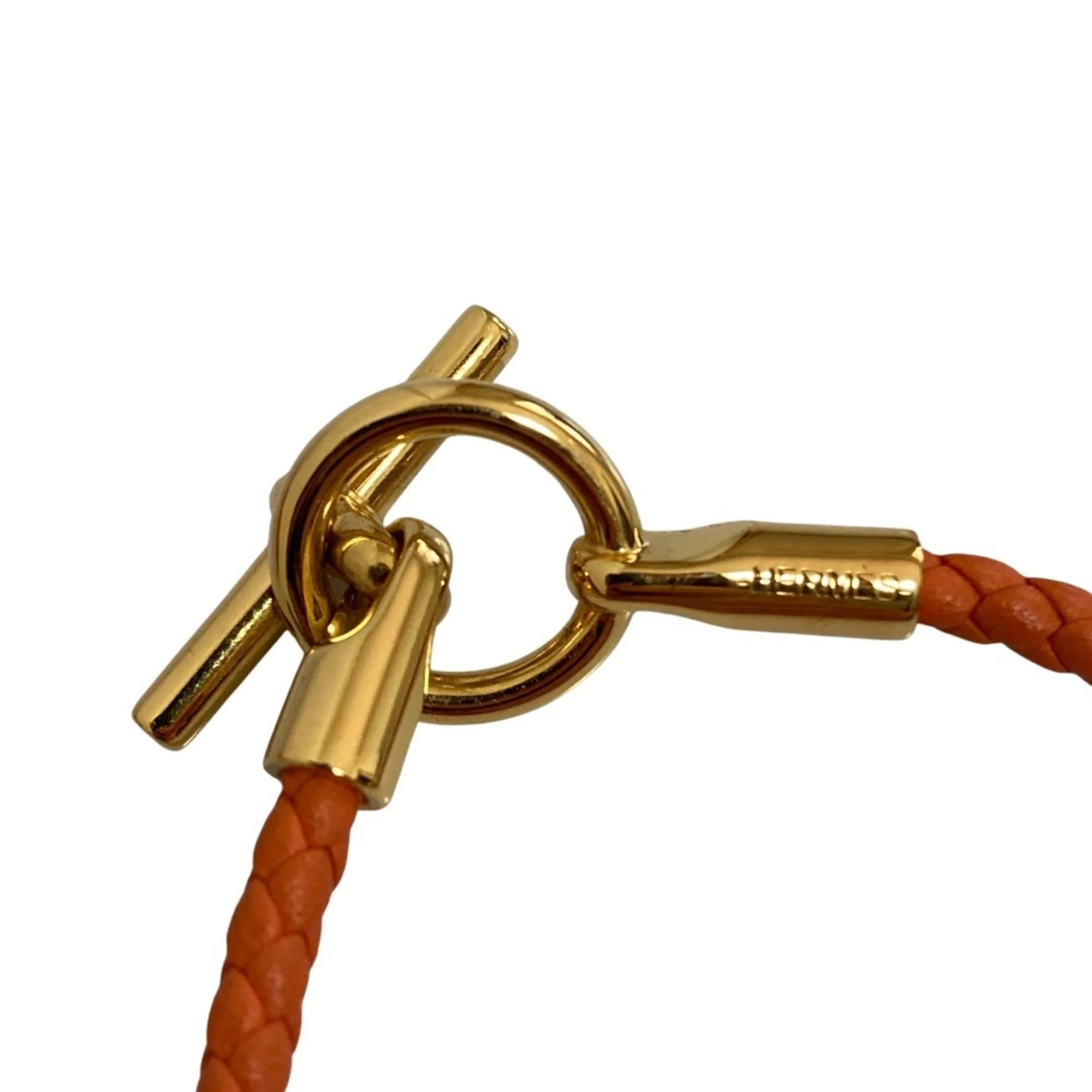 Charm Bracelet Leather Orange - Image 5
