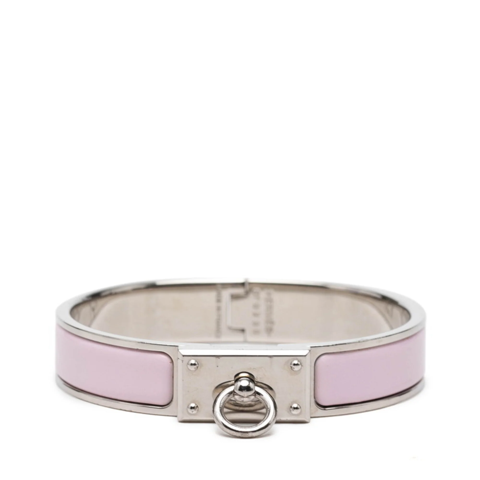 Charm Bracelet Metal Pink and Silver