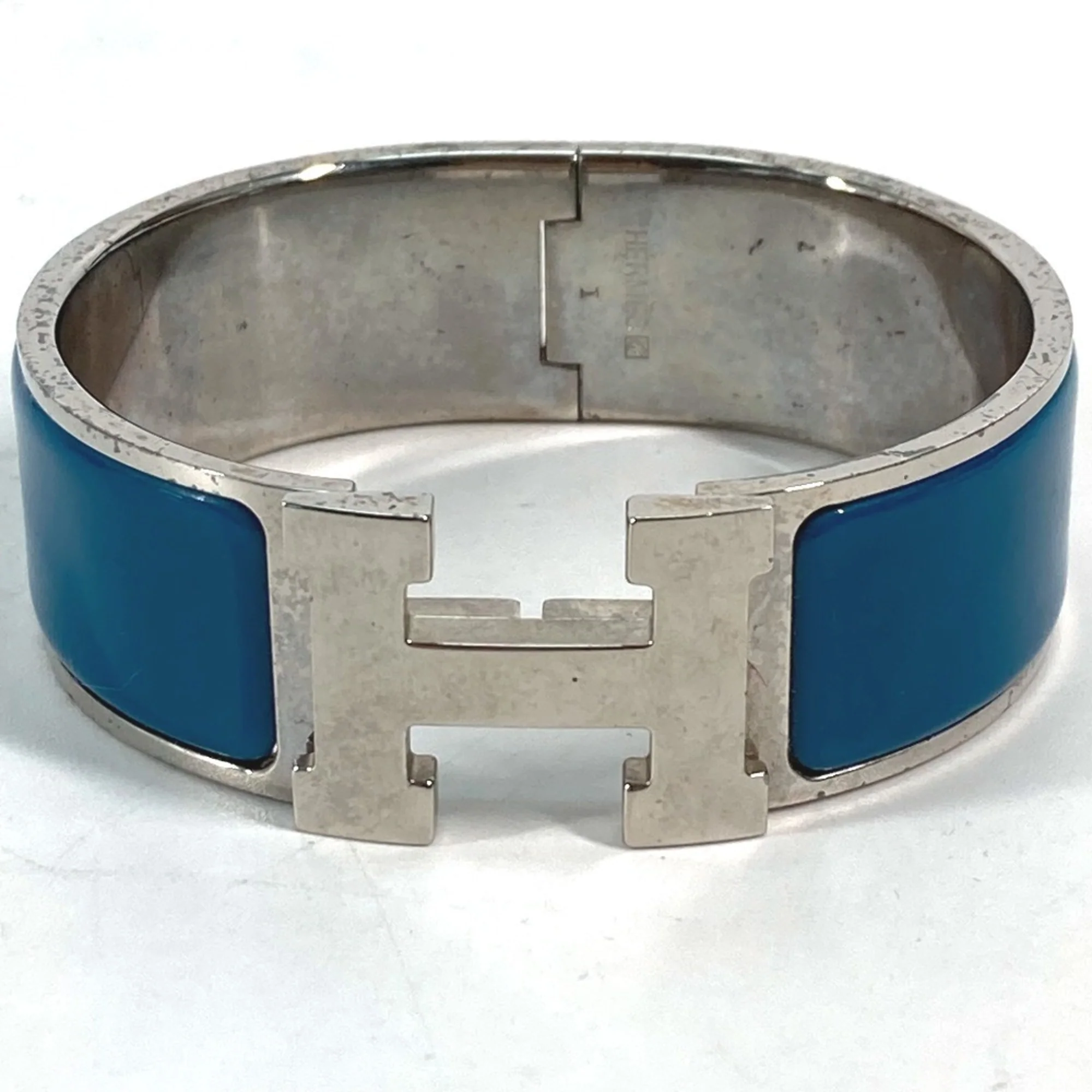 Clic Bracelet Metal Blue and Silver