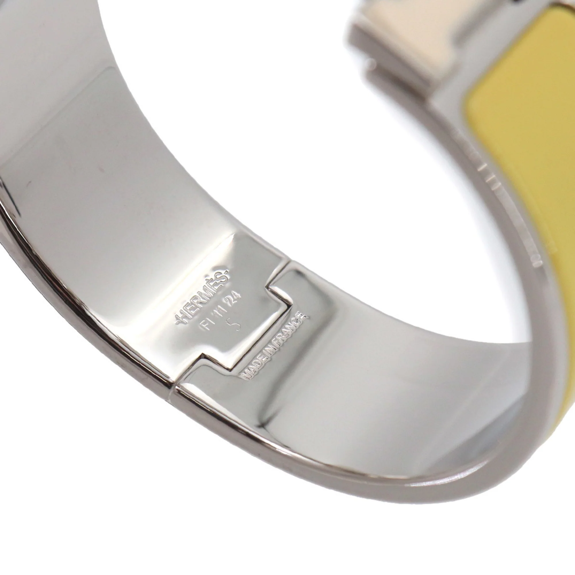 Clic Clac H Bracelet Silver White Yellow Mini - Image 5