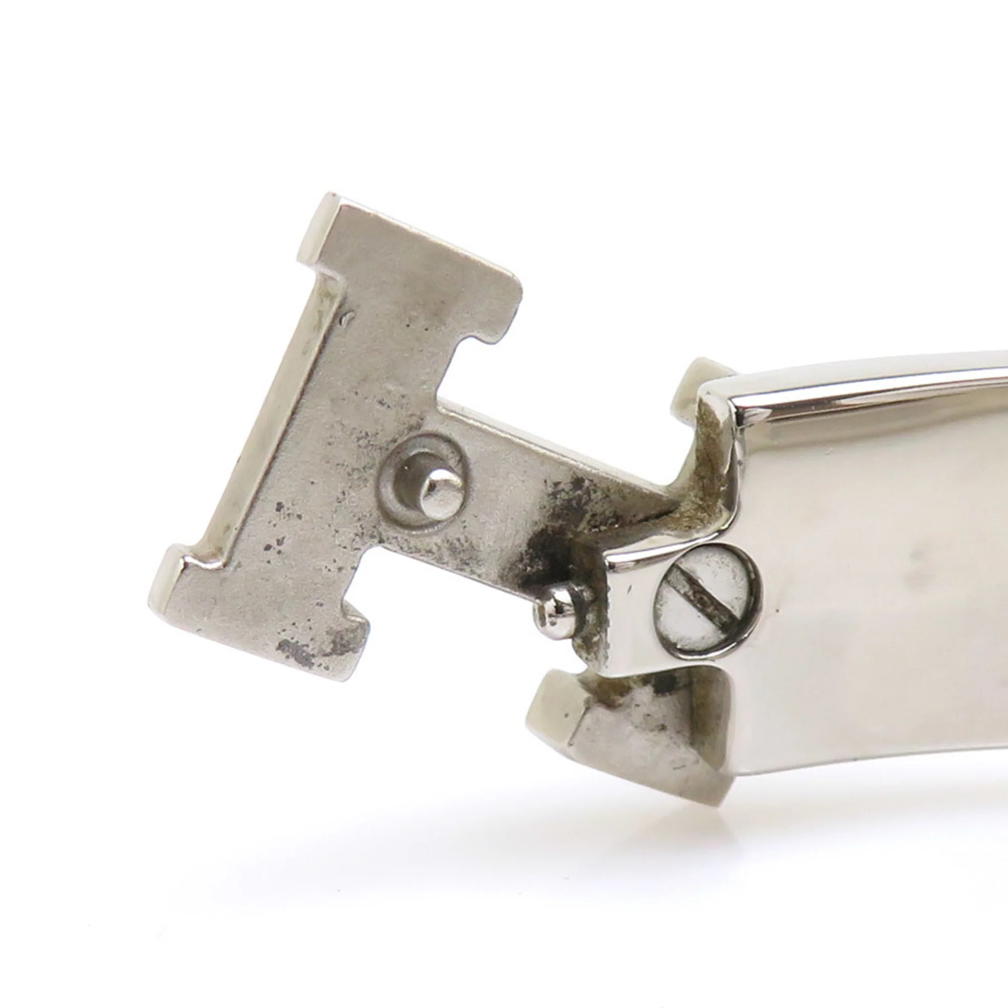 Clic Clack Bracelet Enamel and Metal Off-White and Silver - Image 8
