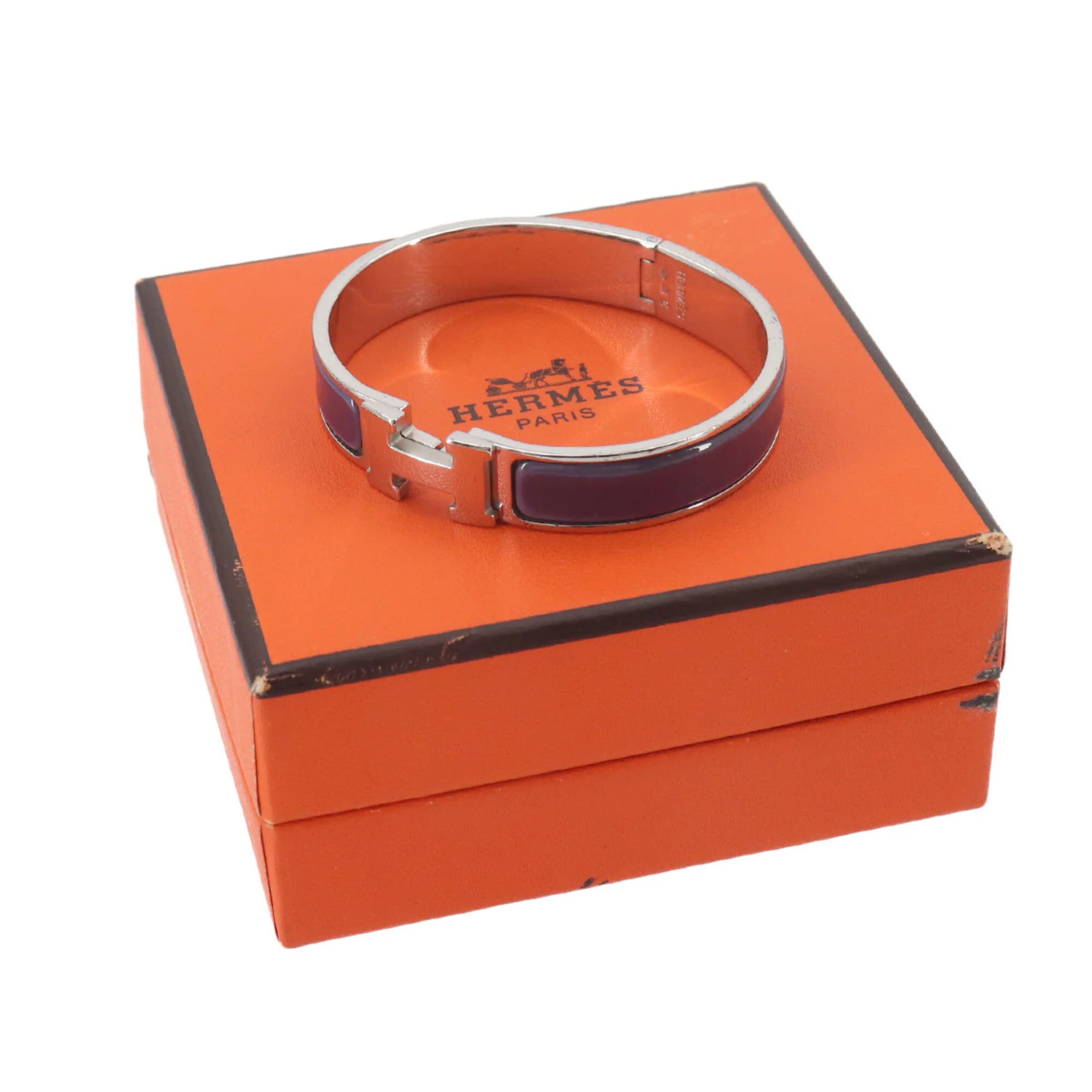 Clic H Bracelet Purple Silver - Image 2