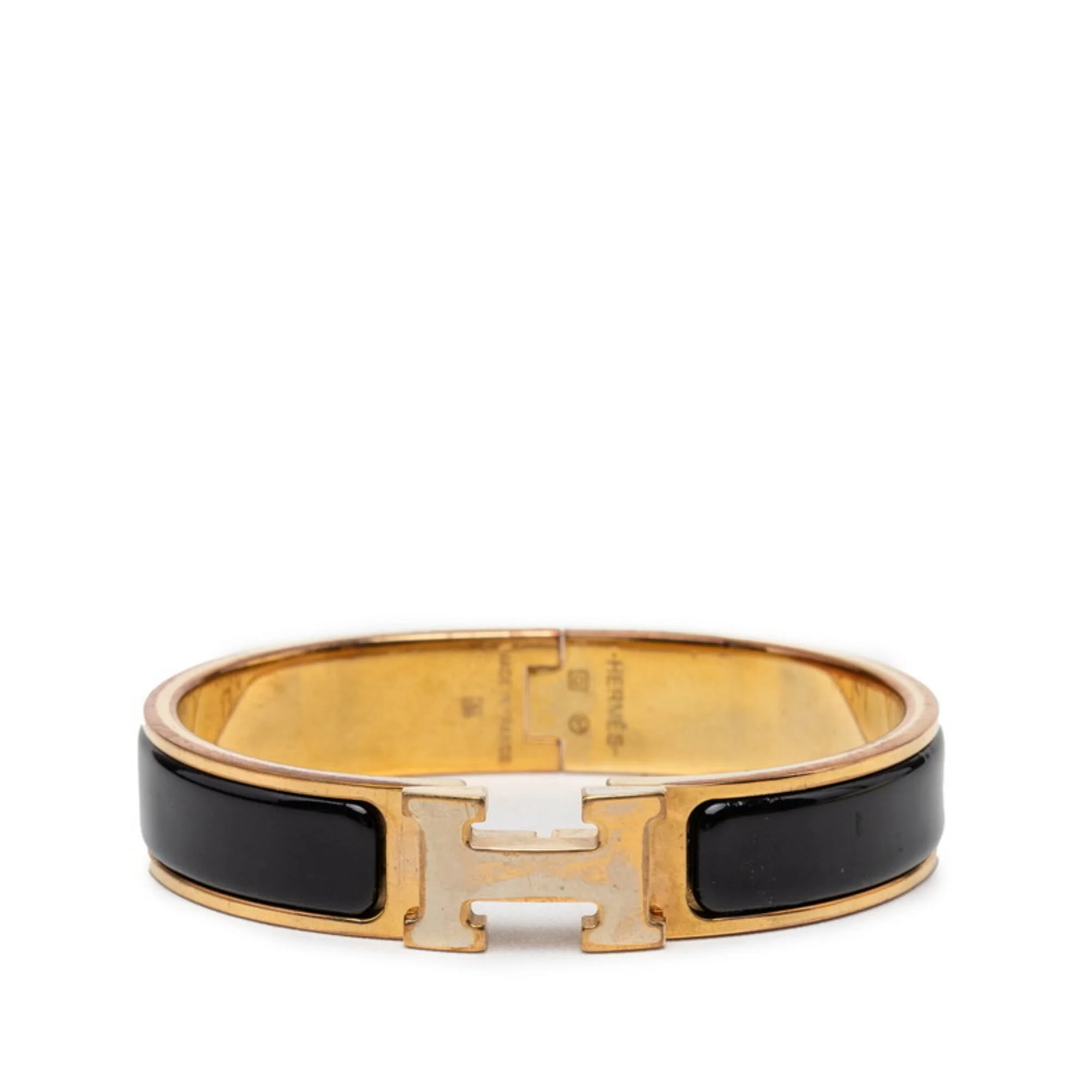 Click H Bracelet Enamel and Gold Mini