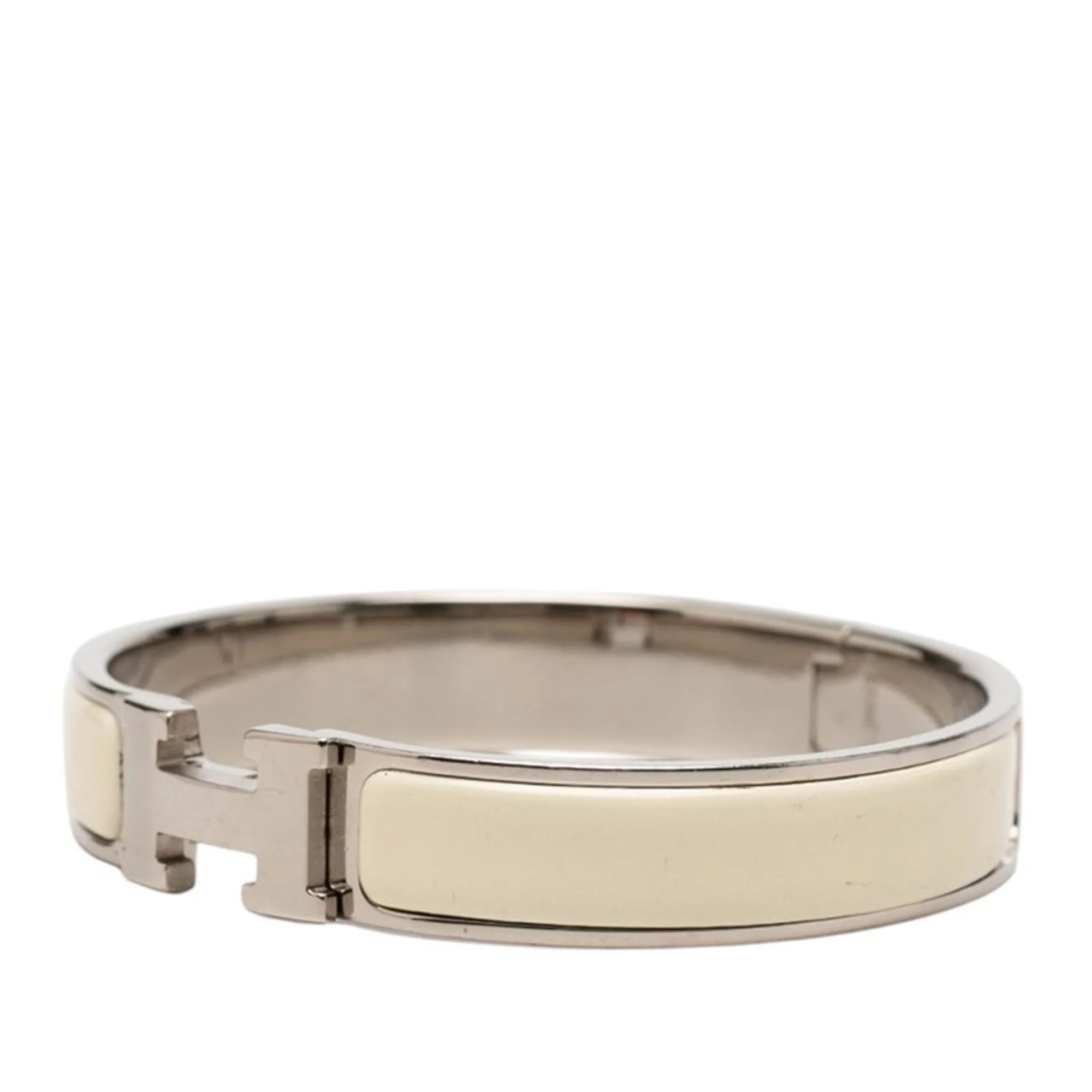 Click H Bracelet Metal Ivory and Silver - Image 2