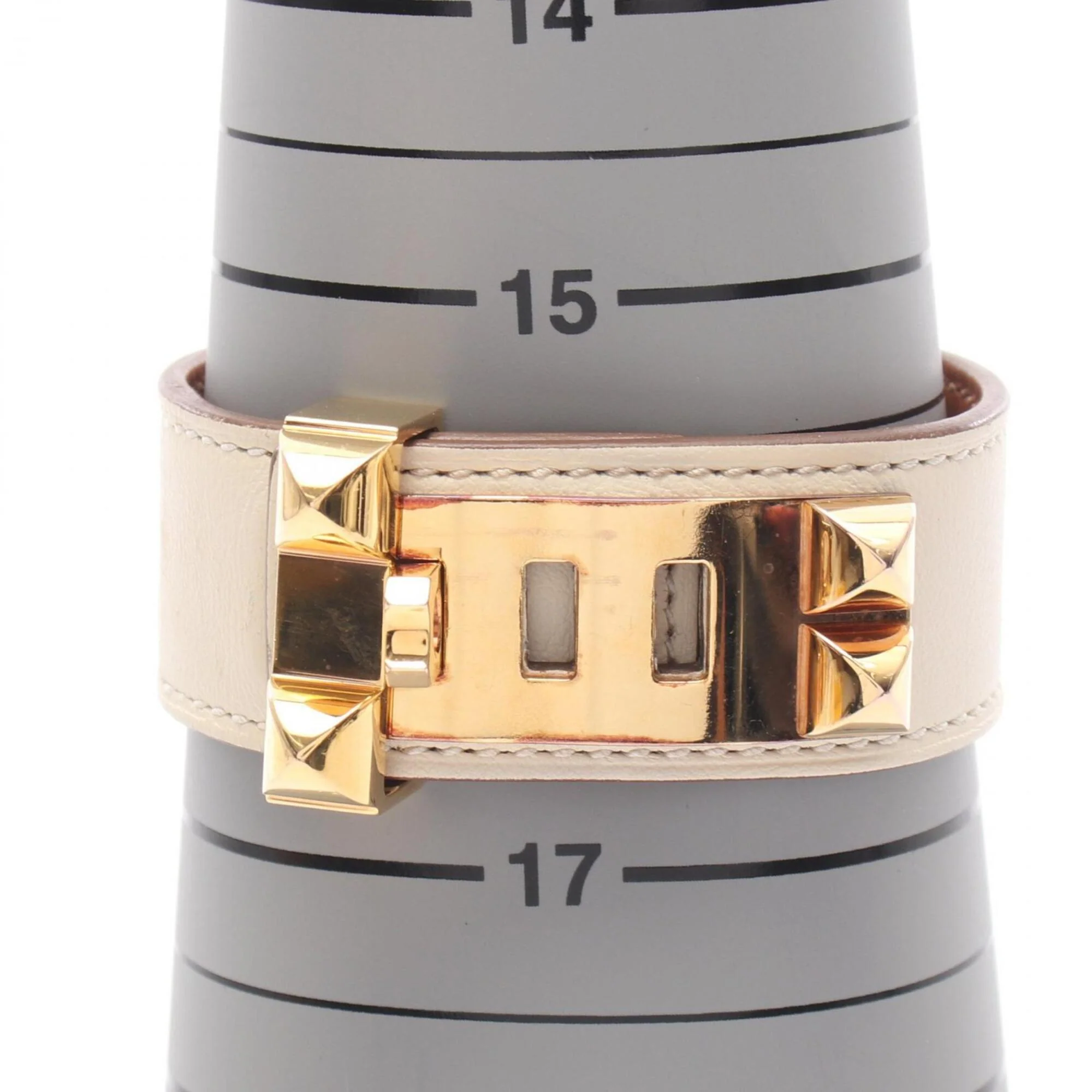 Collier de Chien Bracelet Gold and Leather - Image 5