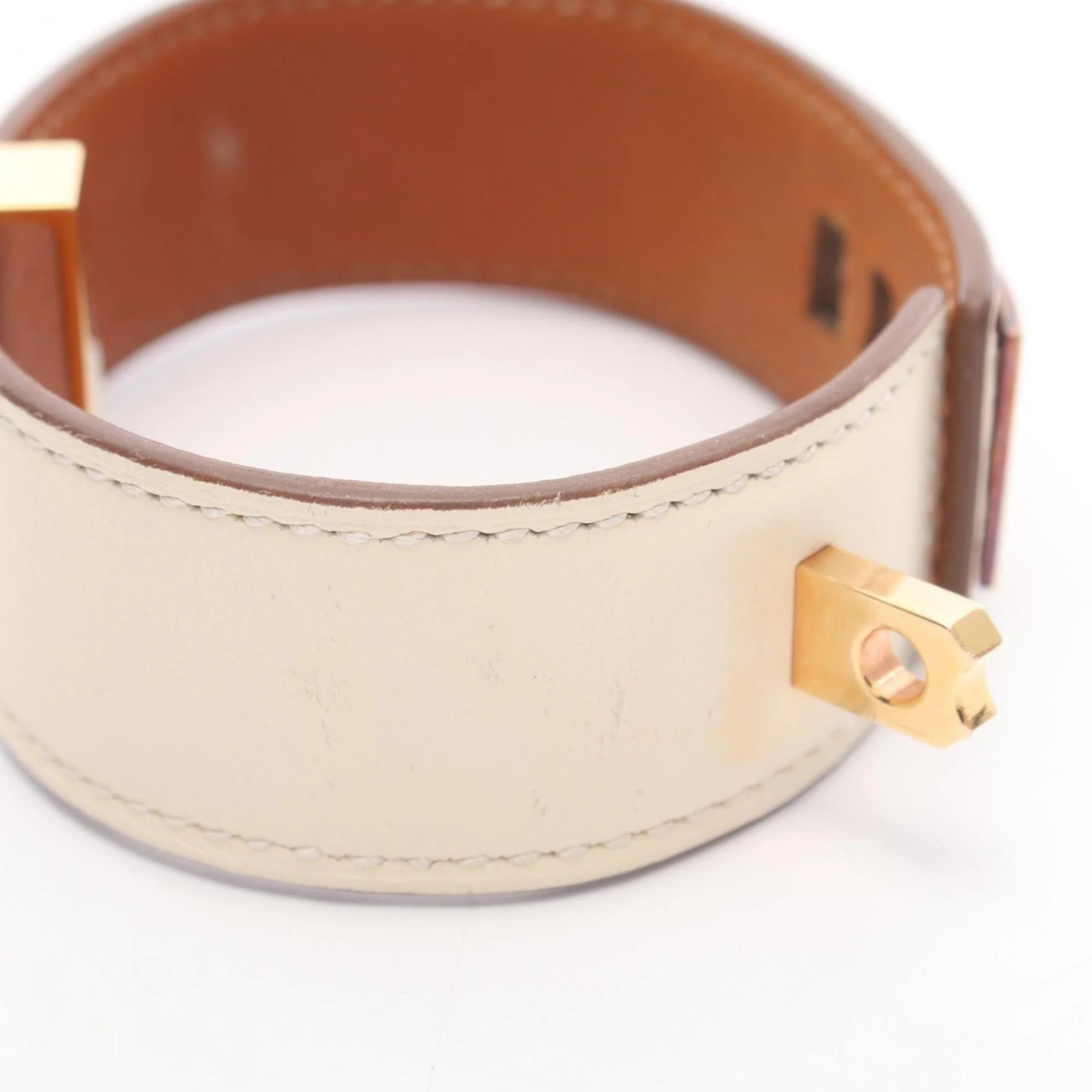 Collier de Chien Bracelet Gold and Leather - Image 9