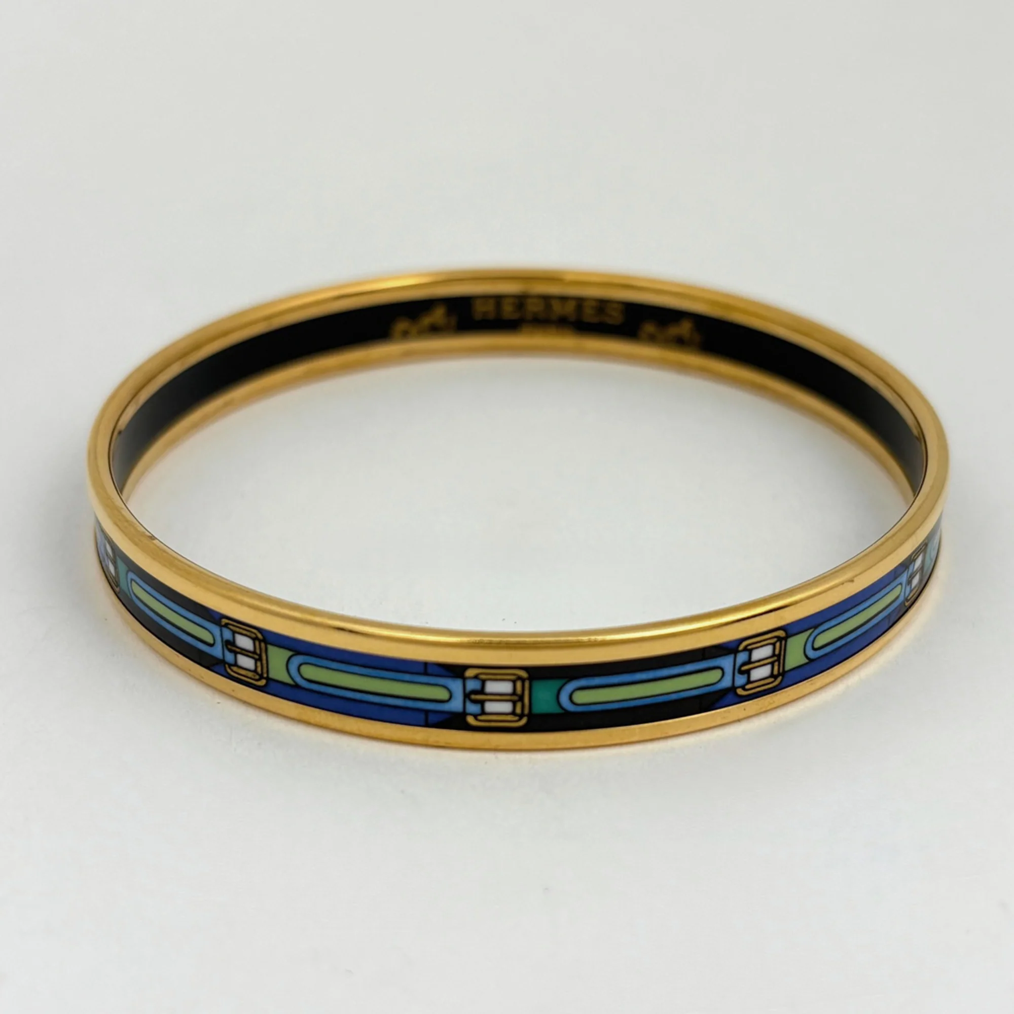 Email PM Cloisonné Bracelet Blue and Gold - Image 2