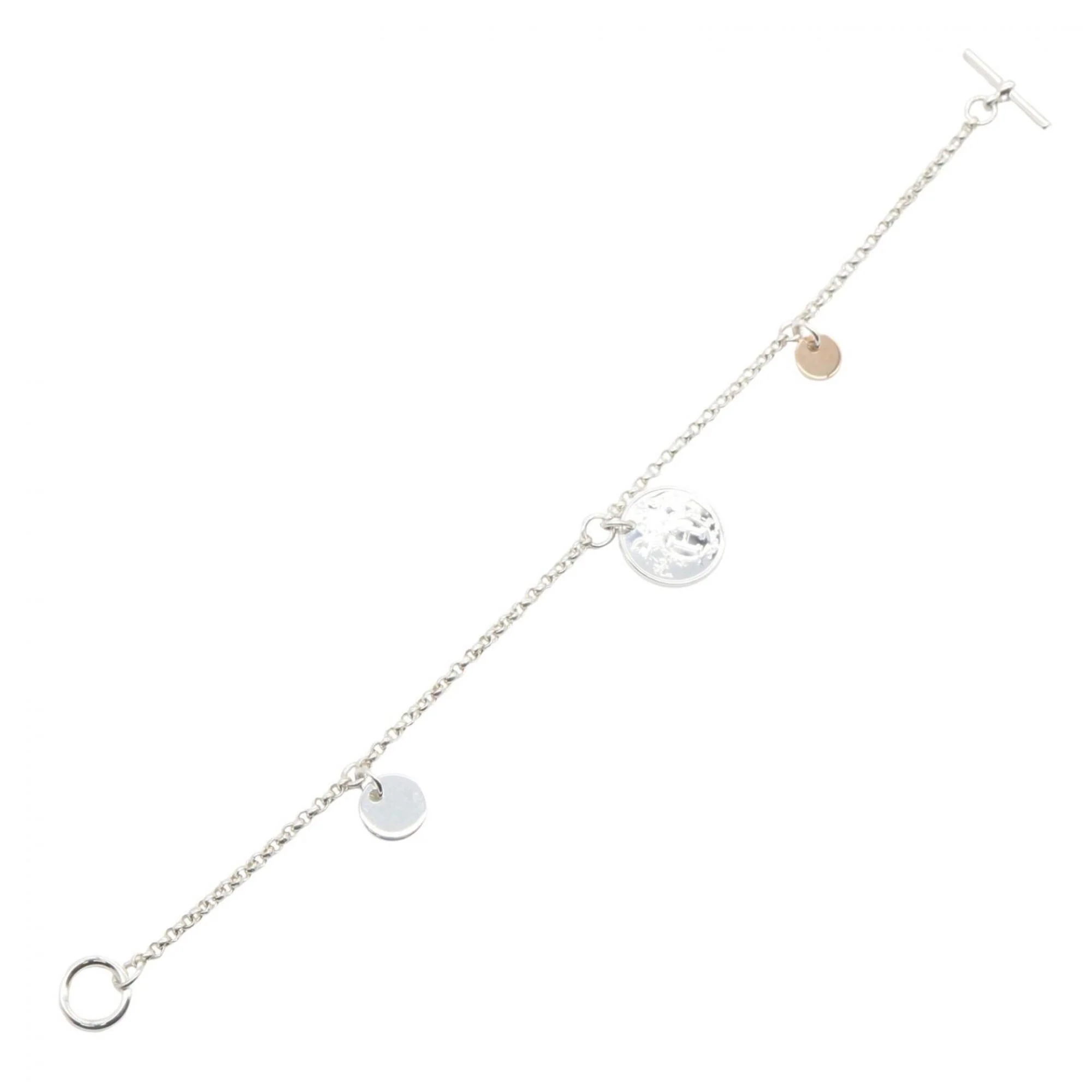 Ex-Libris Bracelet 18K Rose Gold and Sterling Silver - Image 3