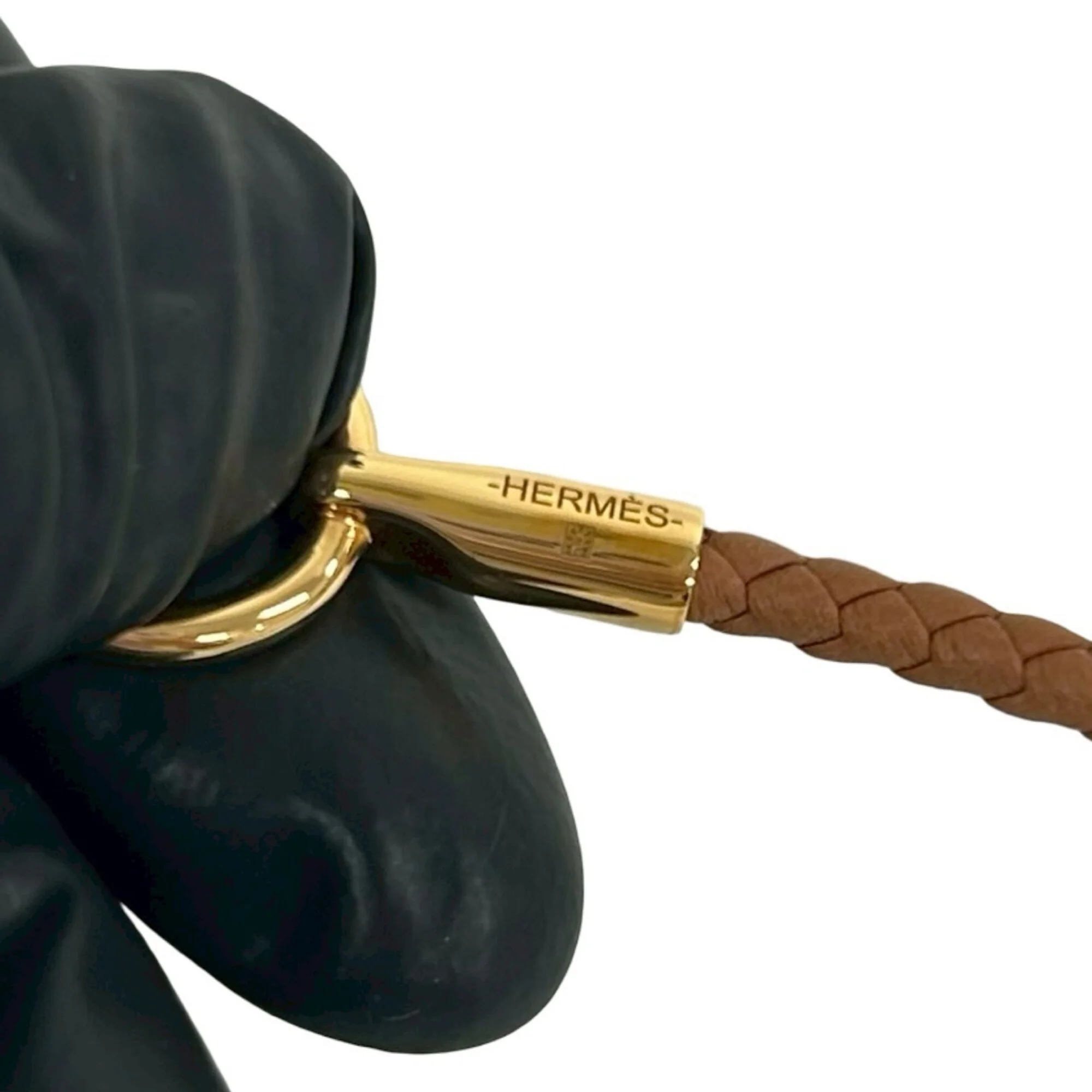 Glenan Bracelet Gold and Leather - Image 3