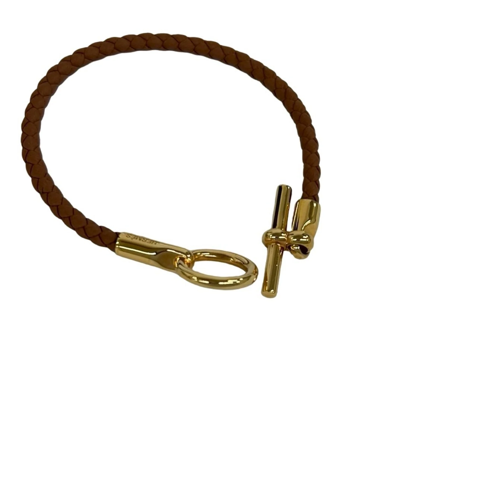 Glenan Bracelet Gold and Leather - Image 5