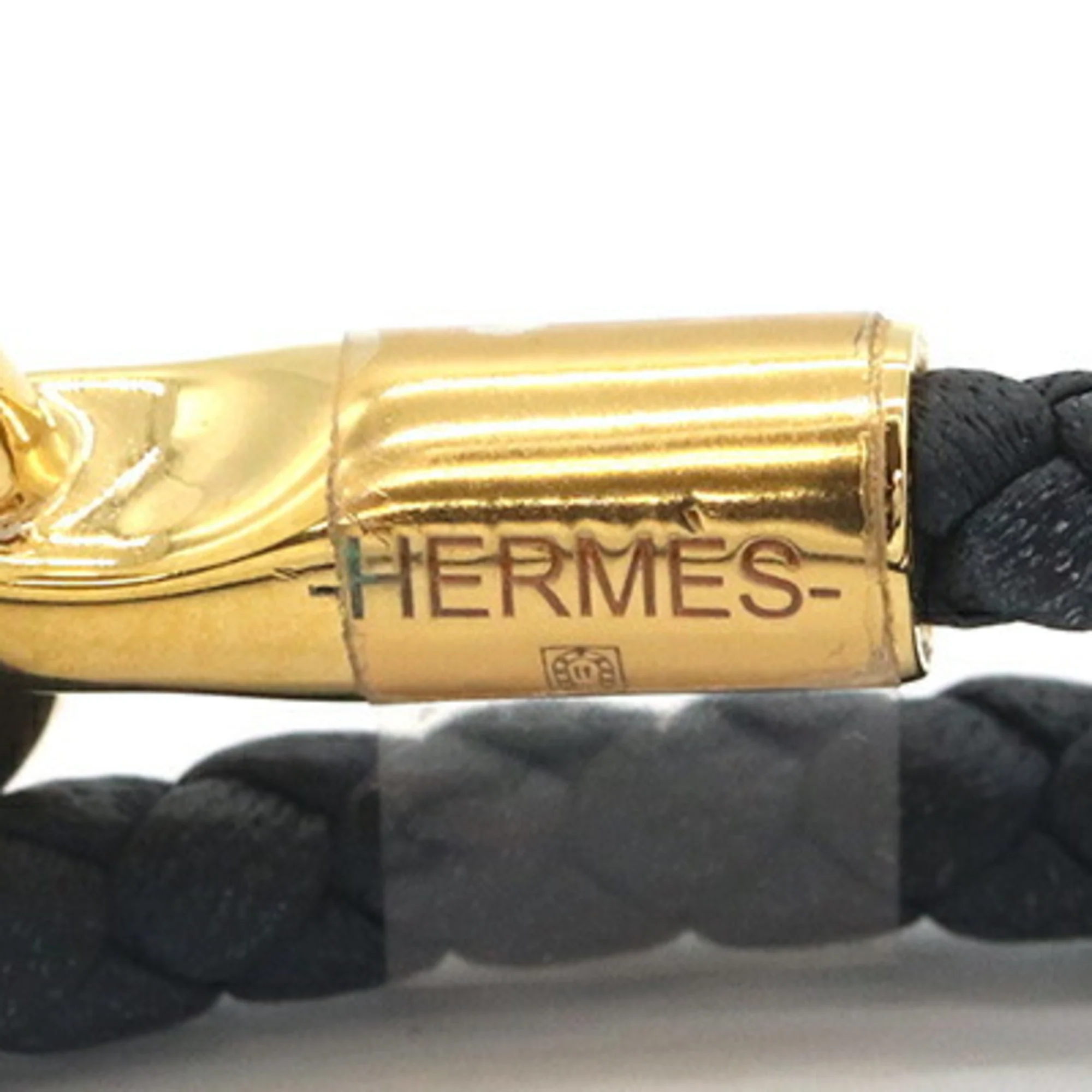 Glenan Double Tour Bracelet Metal and Swift Leather - Image 4