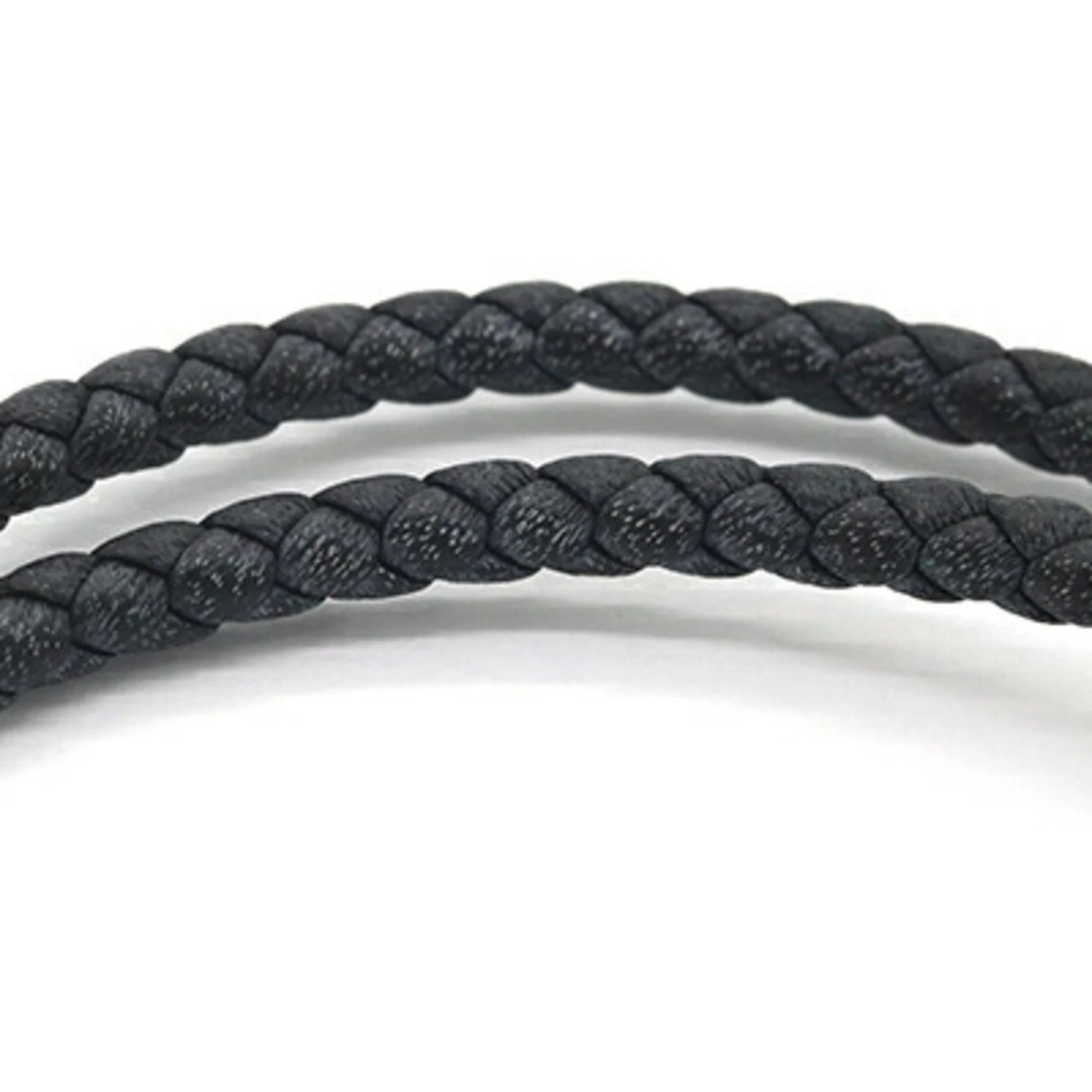 Glenan Double Tour Bracelet Metal and Swift Leather - Image 5