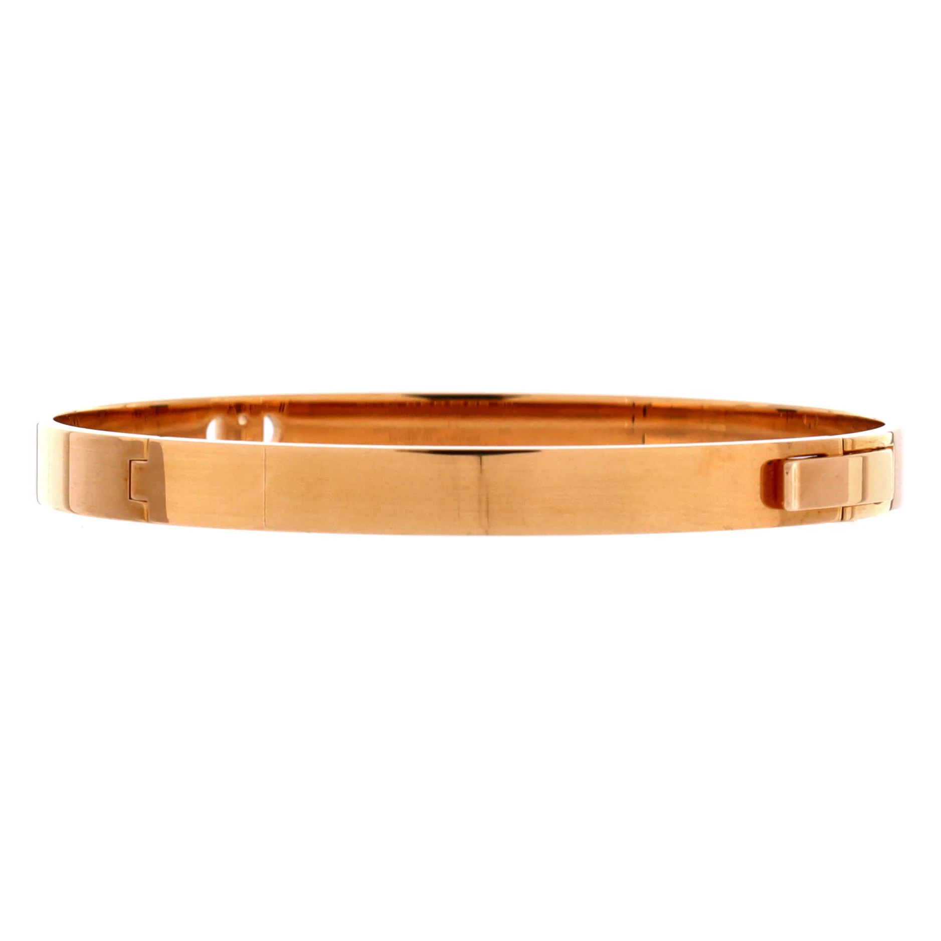 H d'Ancre Bracelet 18K Rose Gold with Diamonds Small - Image 3