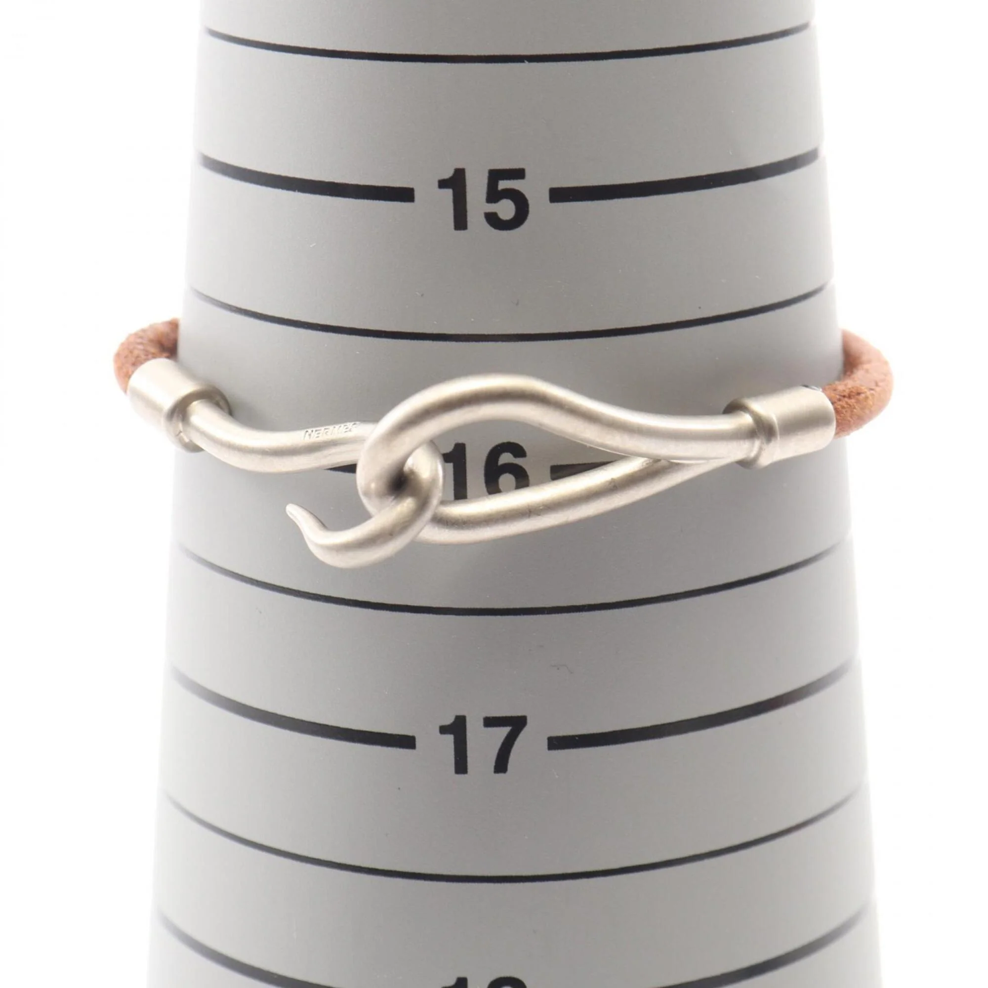Jumbo Bracelet Leather and Stainless Steel - Image 5