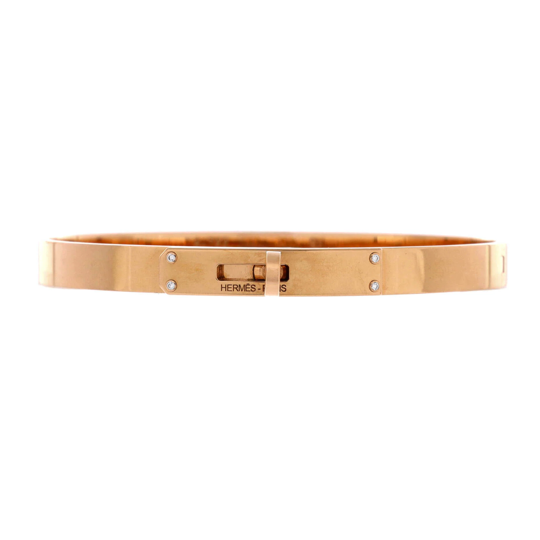 Kelly Bracelet 18K Rose Gold with 4 Diamonds Small