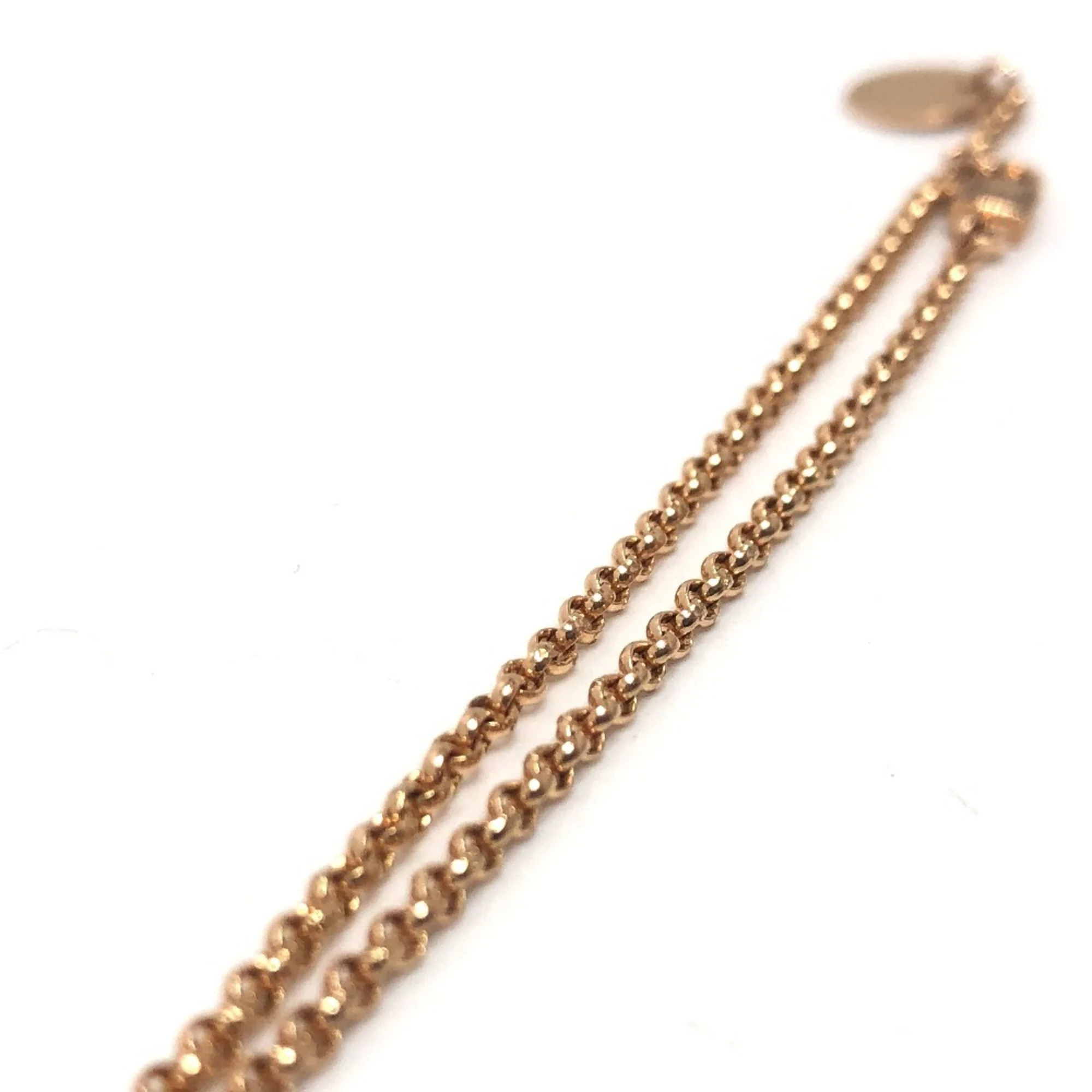 Kelly Crochet Chain Bracelet 18K Rose Gold with Diamond - Image 5