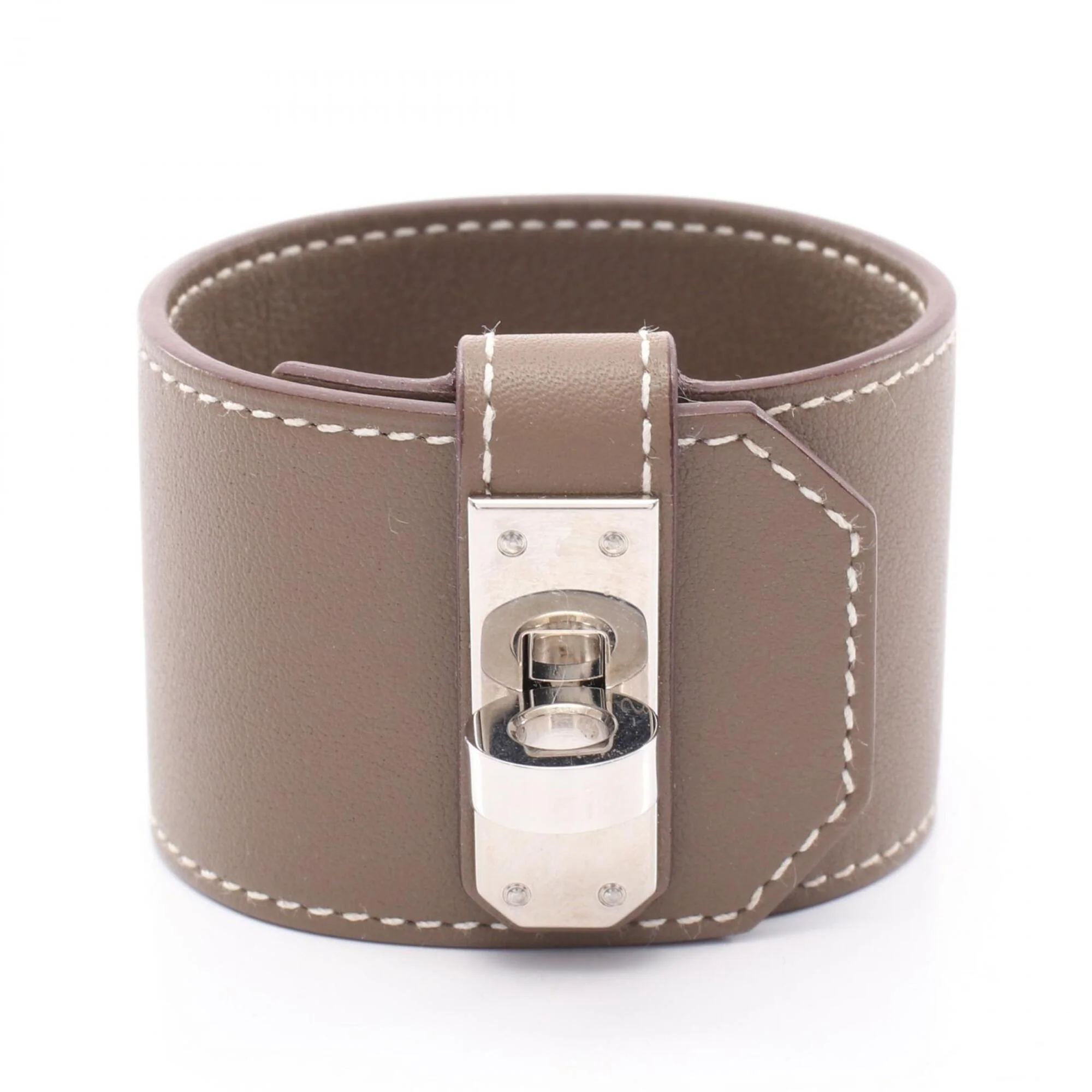 Kelly Twist Bracelet Leather and Stainless Steel