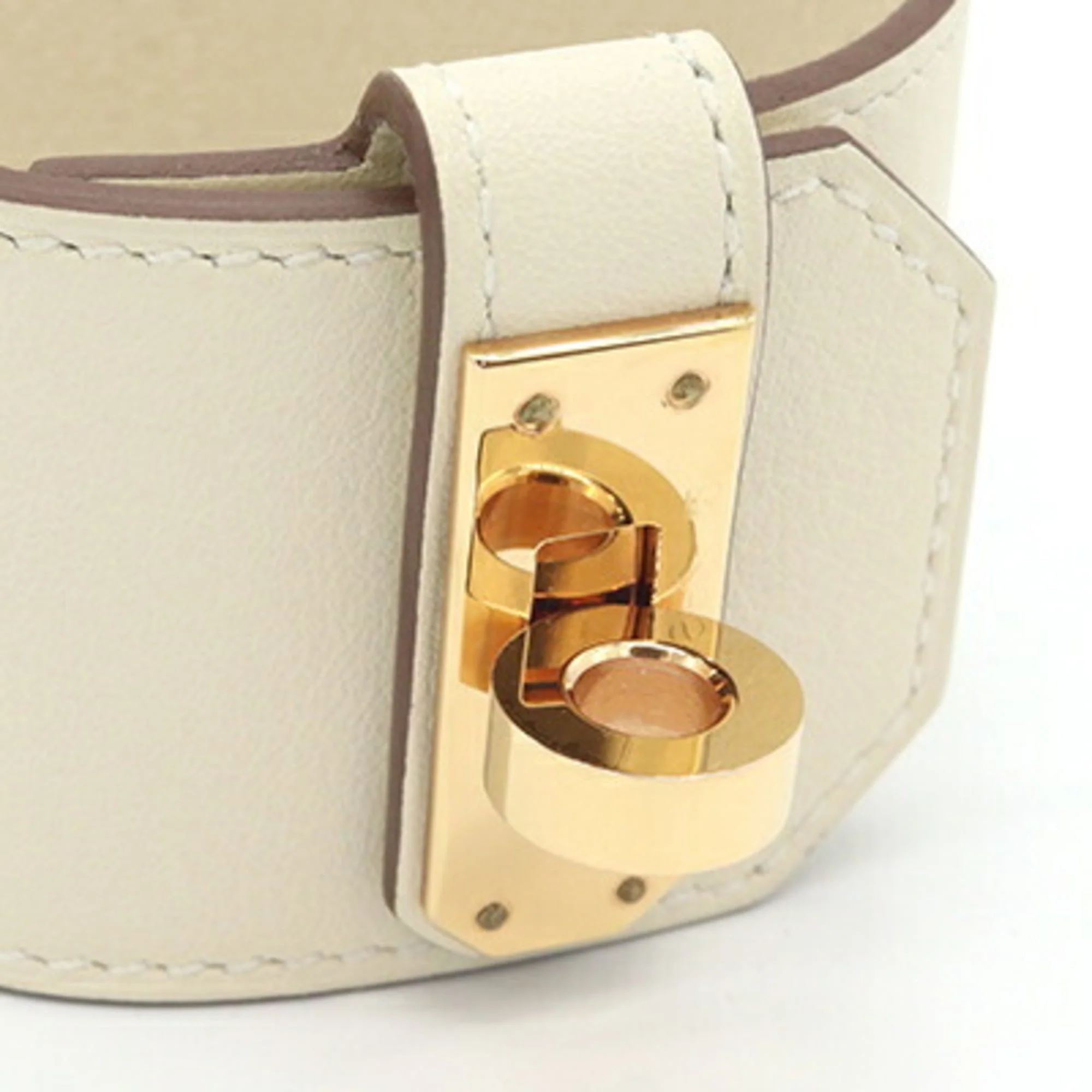 Kelly Twist Bracelet Swift Leather Golden Yellow - Image 3