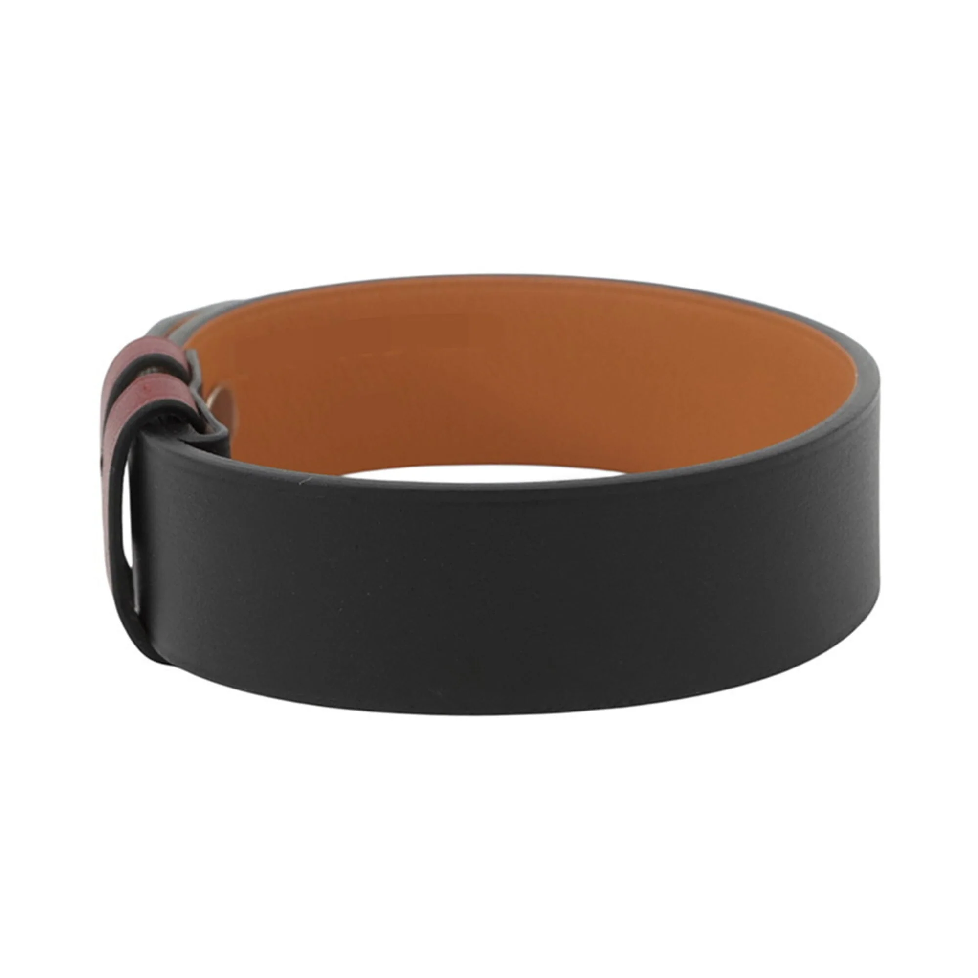 Leather Bracelet Black and Red - Image 2