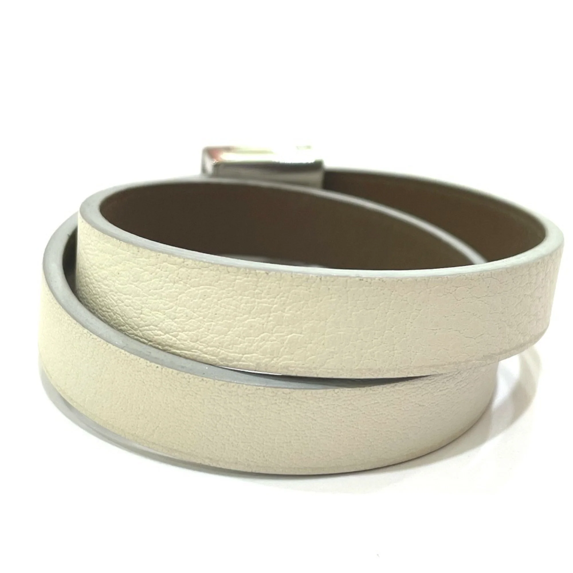 Medor Bracelet Swift Leather White - Image 2