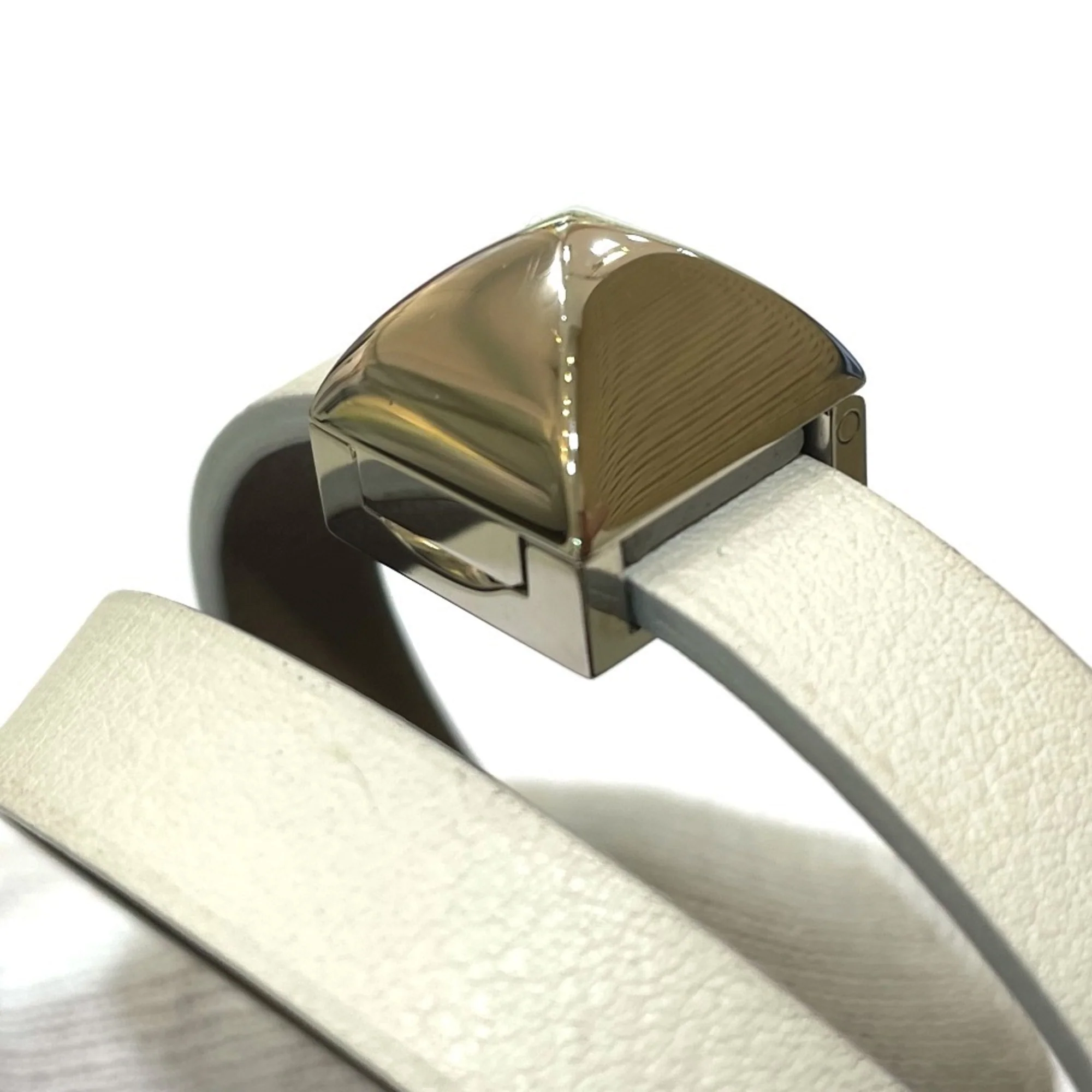 Medor Bracelet Swift Leather White - Image 3