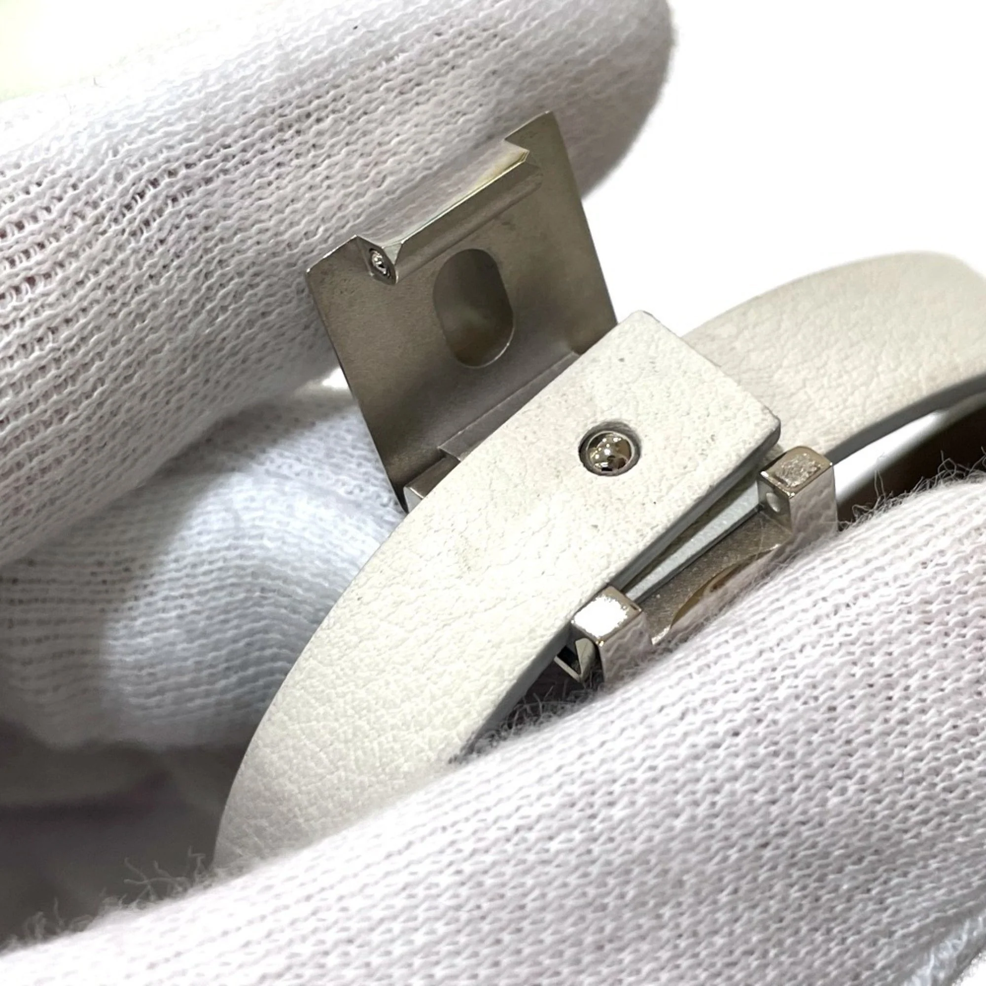 Medor Bracelet Swift Leather White - Image 4