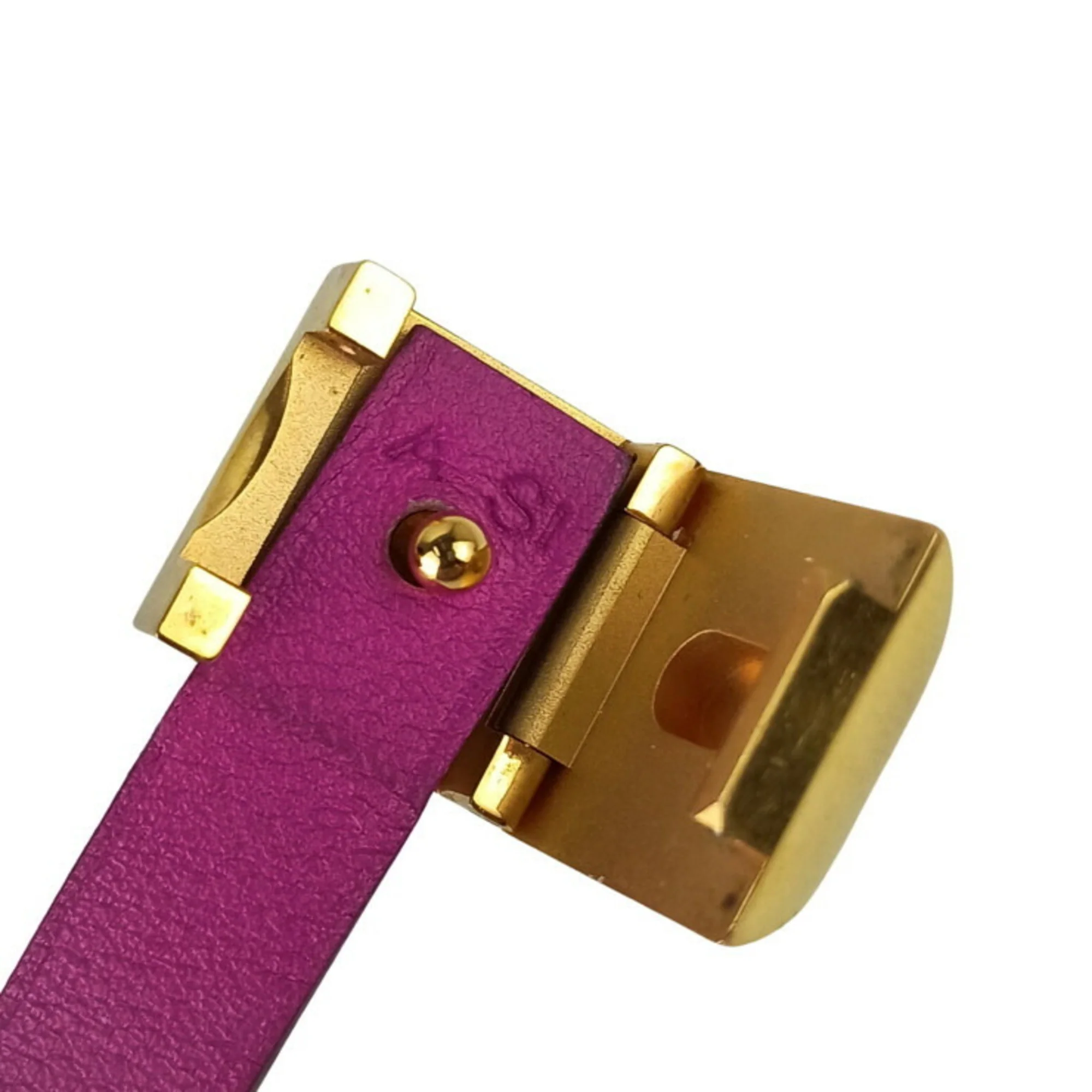 Medor Infini Bracelet Purple and Red Leather Double Strand - Image 9